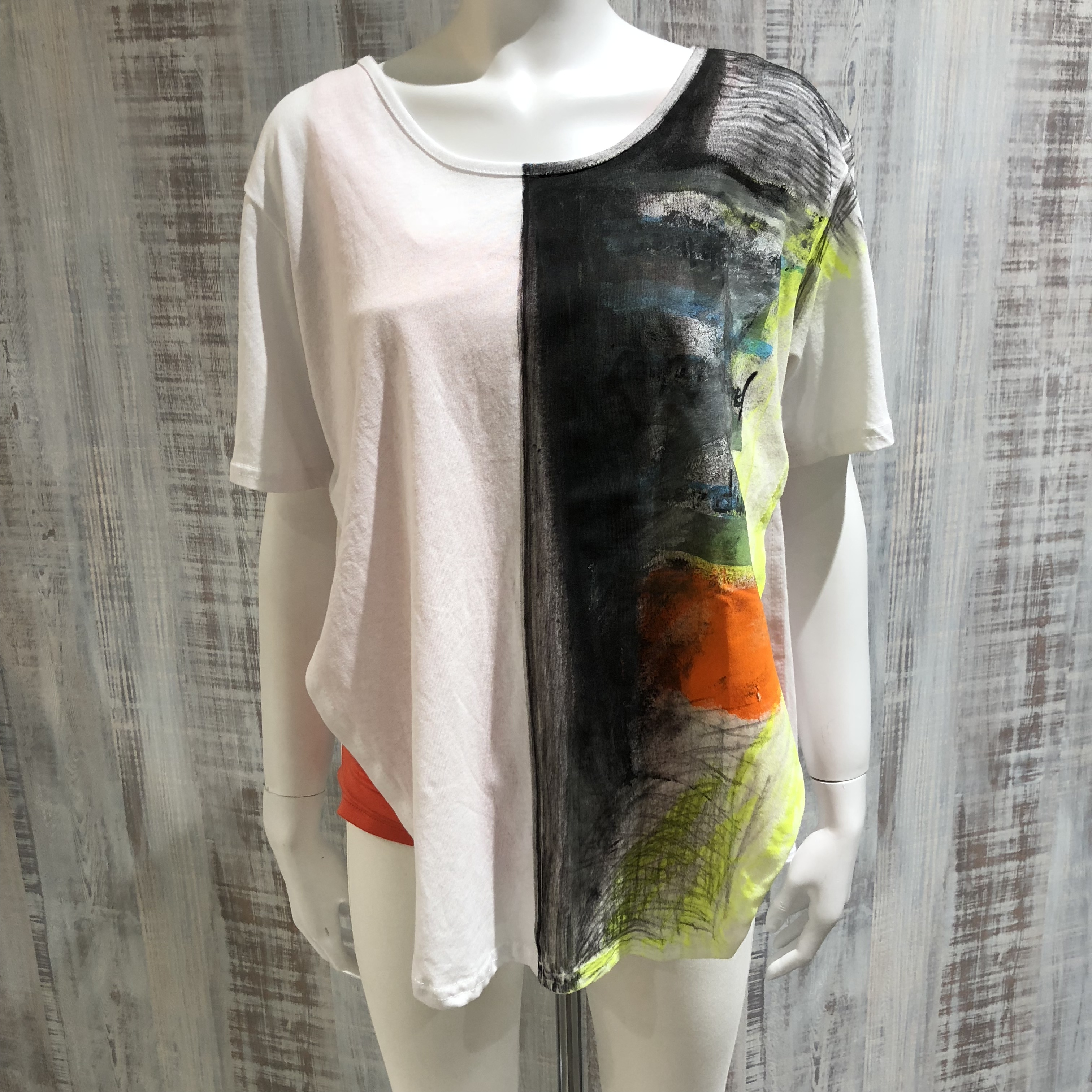 オリジナル落書きペイントtシャツ Slovnenya スロヴネンヤ