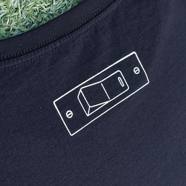 sasakure.UK 「ココロ♥ポッカリ」Tシャツ(メンズ/ネイビー) - 画像3