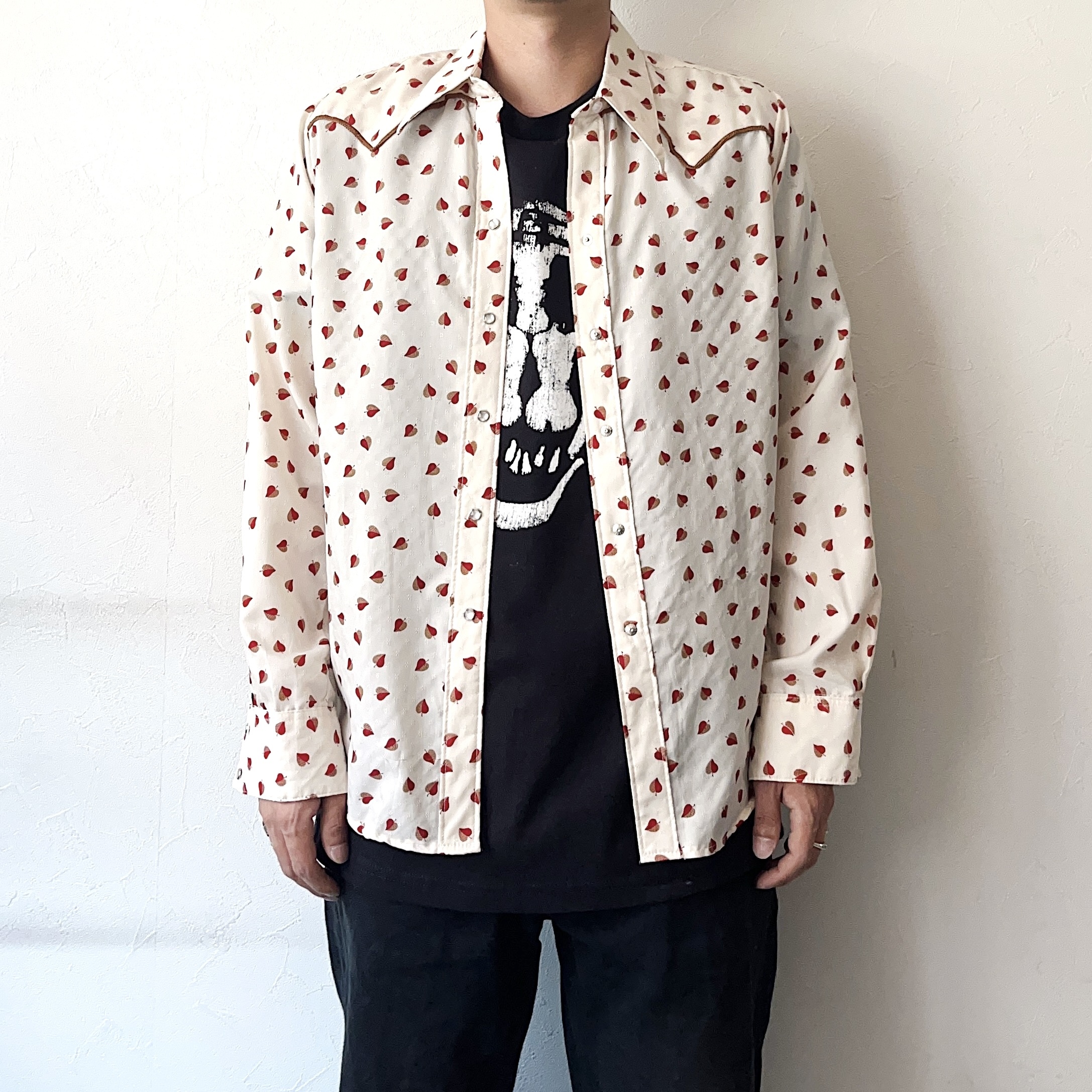 Vintage 70's【Rockmount Ranch Wear】Patterned Western Shirt の画像 3
