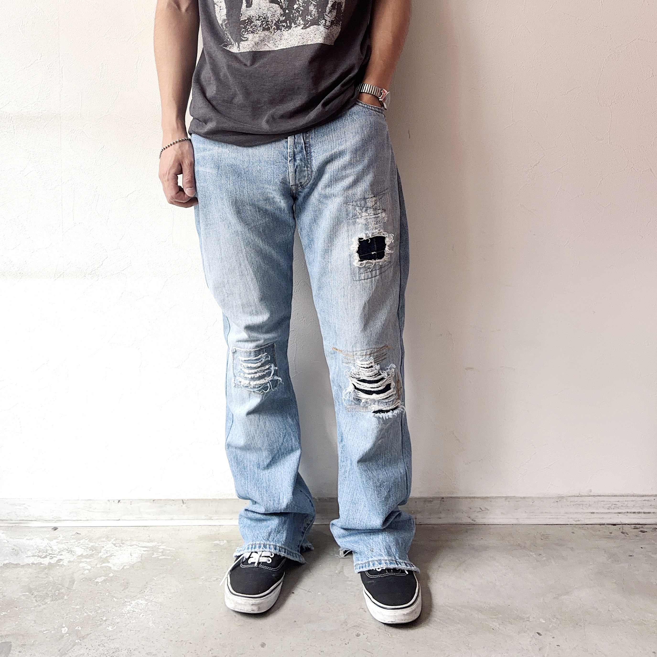 Y2K【Levi's】501 Grunge Denim Pants の画像 3