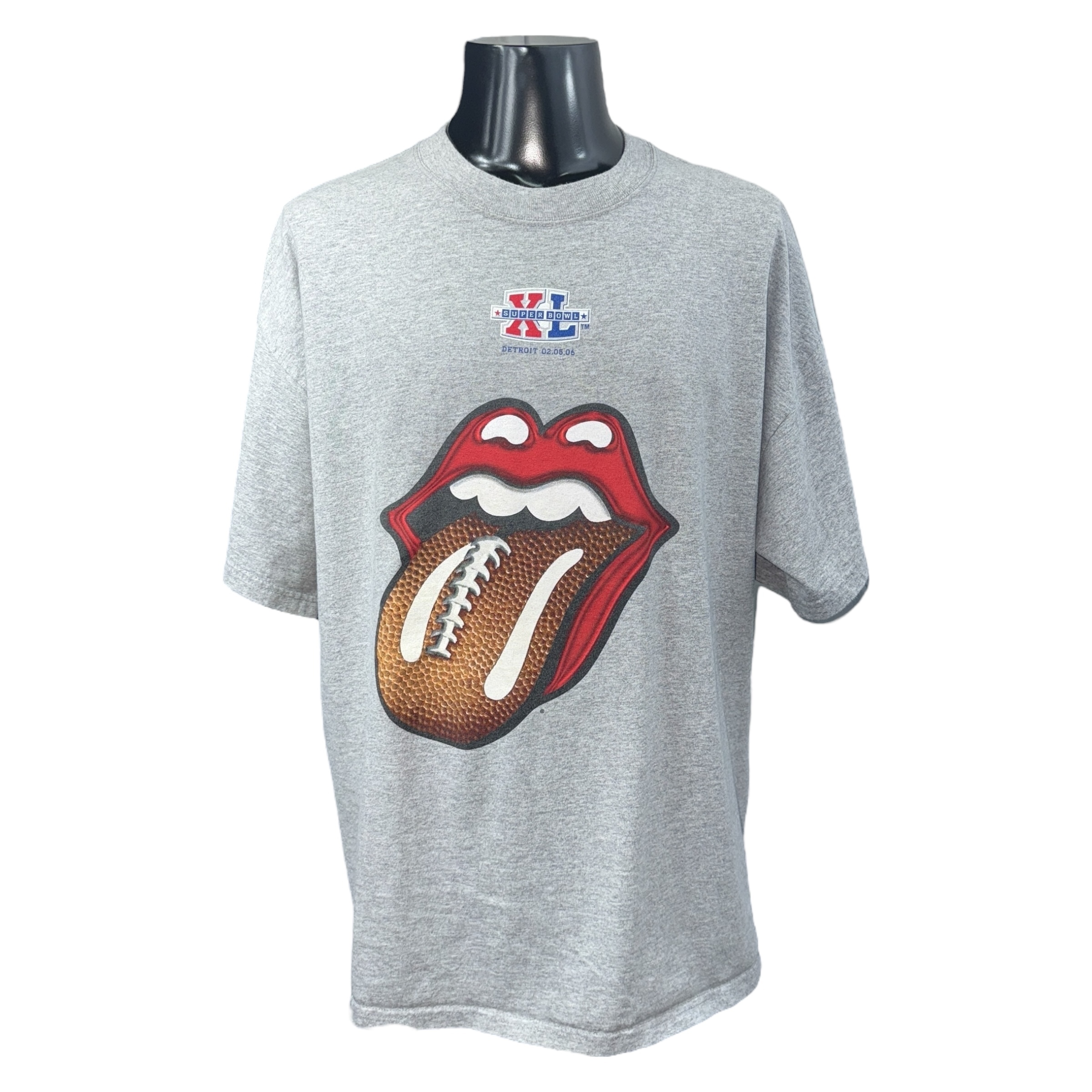 【THE ROLLING STONES】ザ・ローリング・ストーンズ NFL 2006 SUPER BOWL Tシャツ XL相当