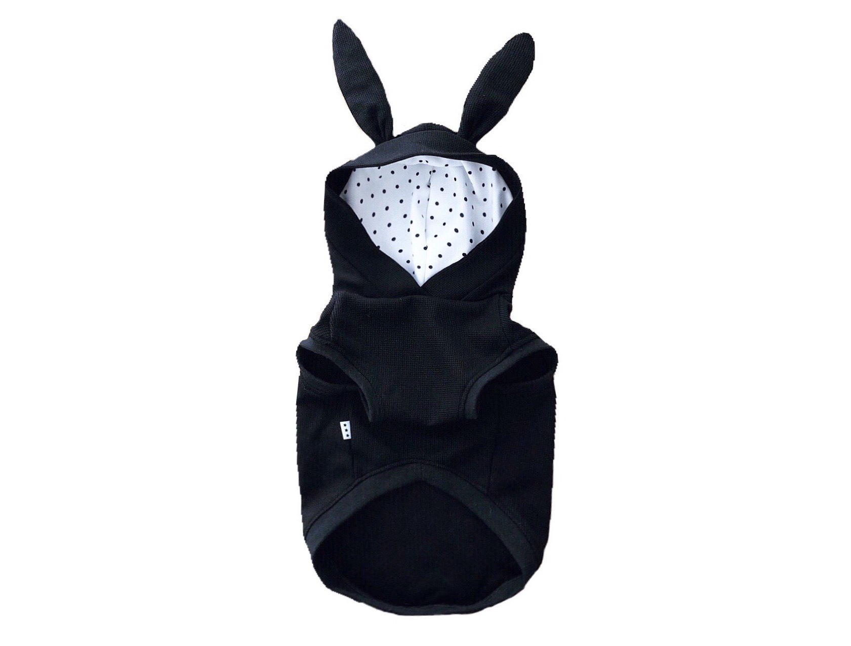 タンクトップパーカー 黒うさぎver 犬服butter