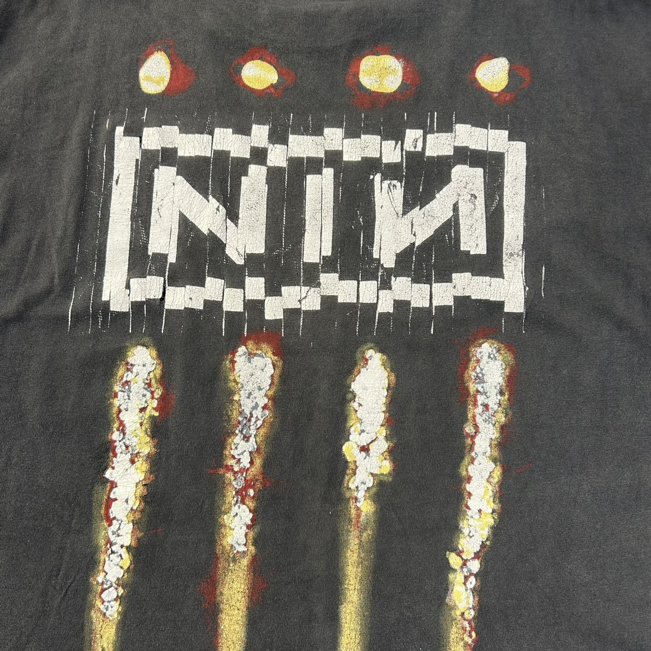 EURO 90s Nine Inch Nails “The Downward Spiral” Shredder T-Shirt Vintage NIN Fits XL の画像 5