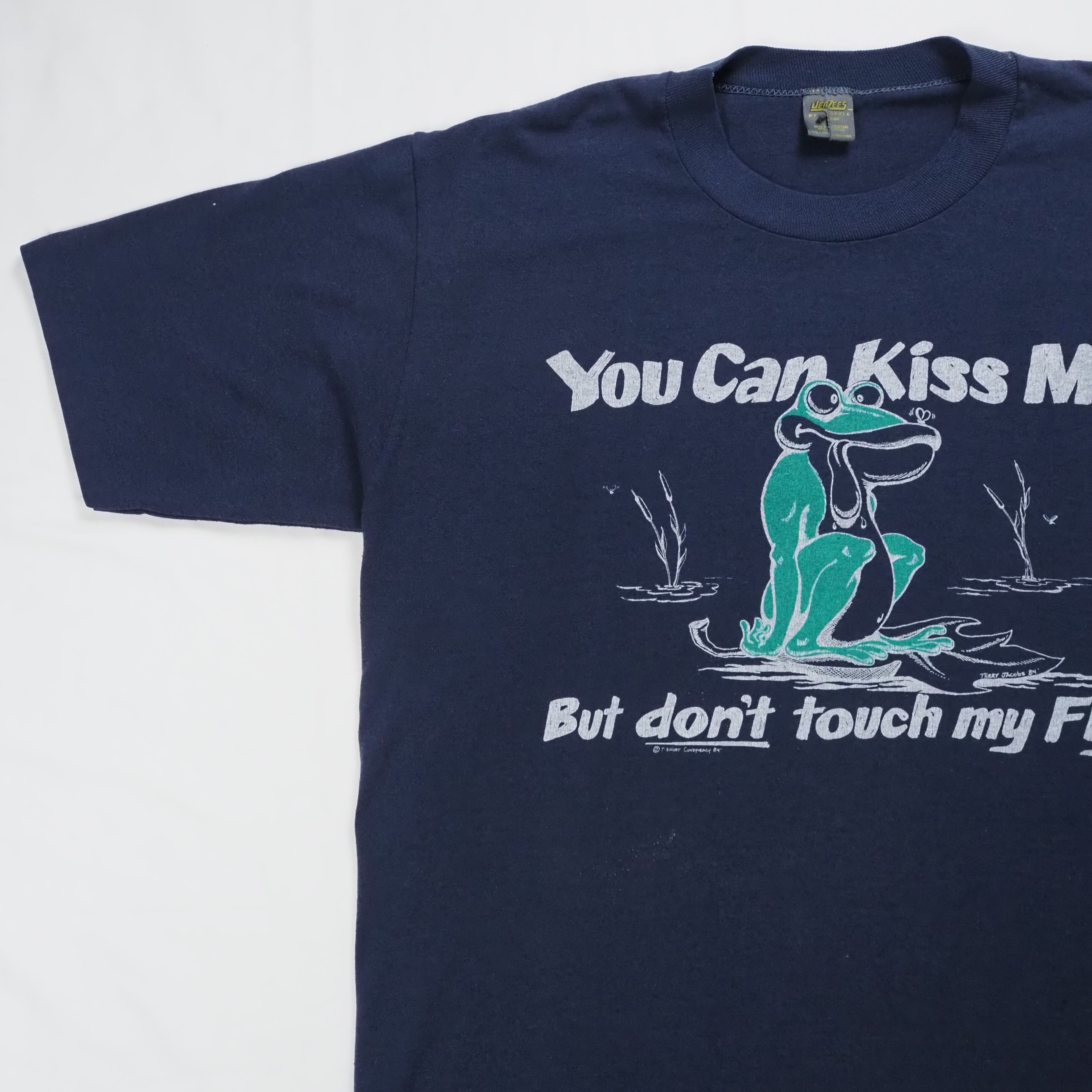 80's Jerzees カエルTシャツ Lサイズ の画像 4
