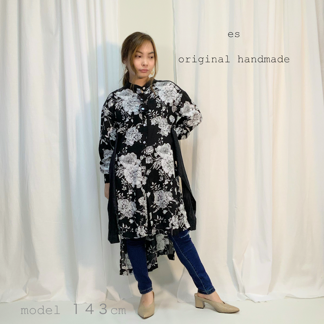 Esオリジナルハンドメイド 飾り袖付きブラウス Es Esオリジナルハンドメイド 飾り袖付きブラウス Es