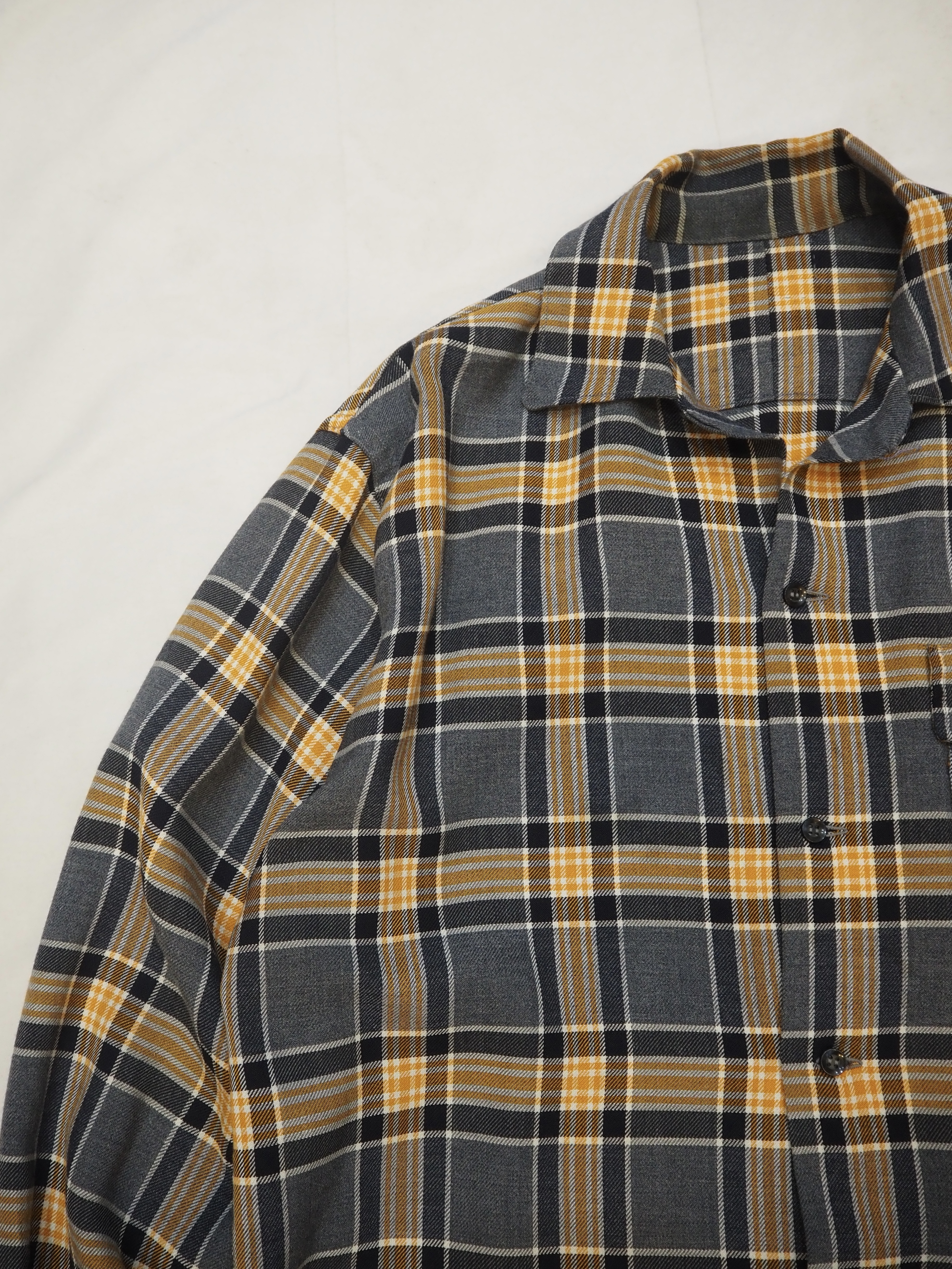 50’s Rayon Blend Button Up Shirt の画像 2