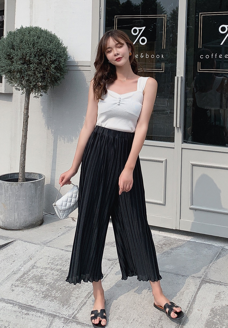パンツ レディース プリーツ ボトムス ズボン ワイドパンツ フレアパンツ シフォン 春 夏 10代 代 30代 40代 きれいめ クロップド 9分丈 ワイド プリーツ ブラック 黒 グレー 無地 ふんわり 軽やか ハイウエスト 大人 シンプル カジュアル パンツ コーデ 韓国 パンツ レディース プリーツ ボトムス ズボン ワイドパンツ フレアパンツ シフォン 春 夏 10代 代 30代 40代 きれいめ クロップド 9分丈 ワイド プリーツ ブラック 黒 グレー 無地 ふんわり 軽やか ハイウエスト 大人 シンプル カジュアル パンツ コーデ 韓国