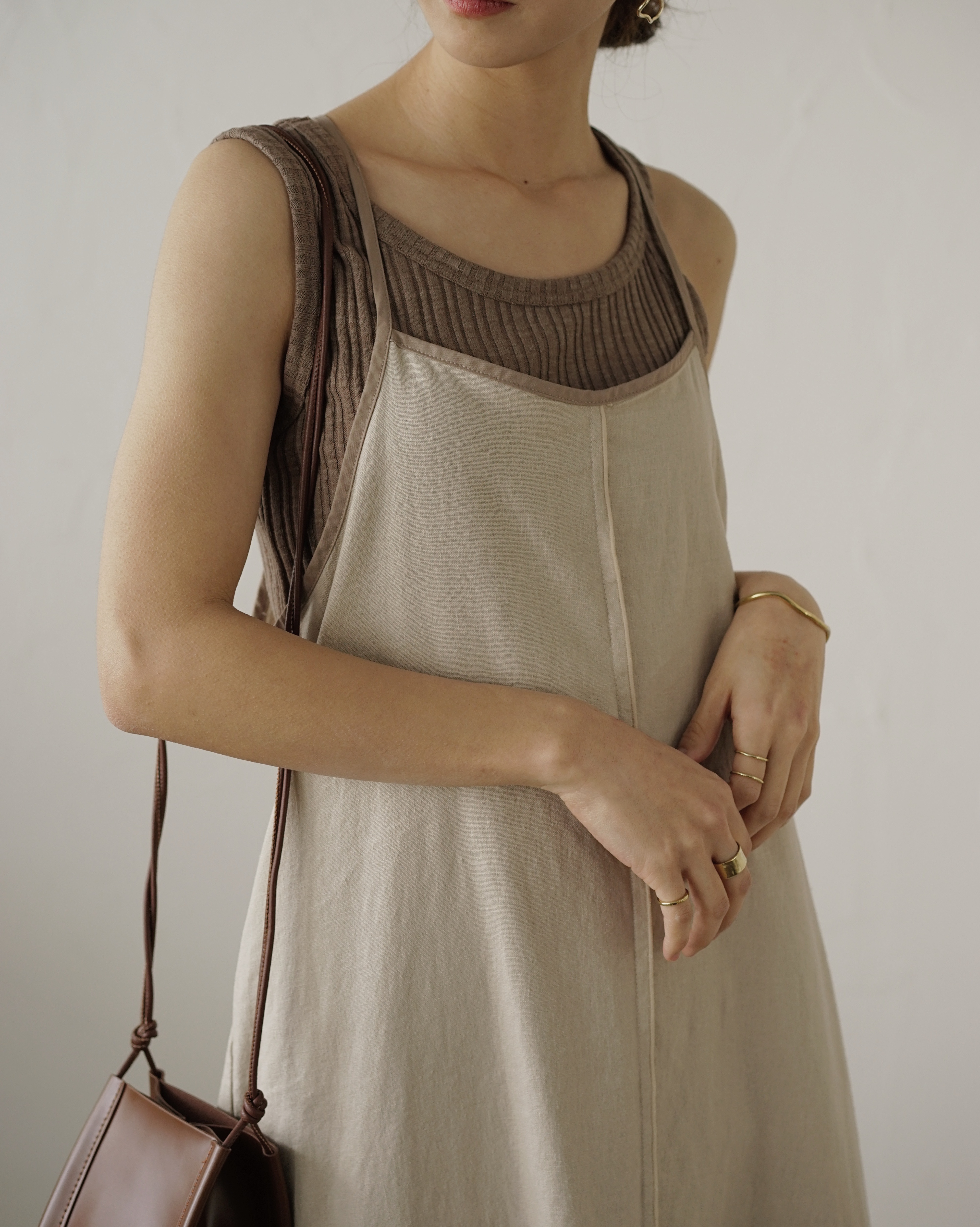 フレンチリネンキャミワンピース Offbeige Planet3rd