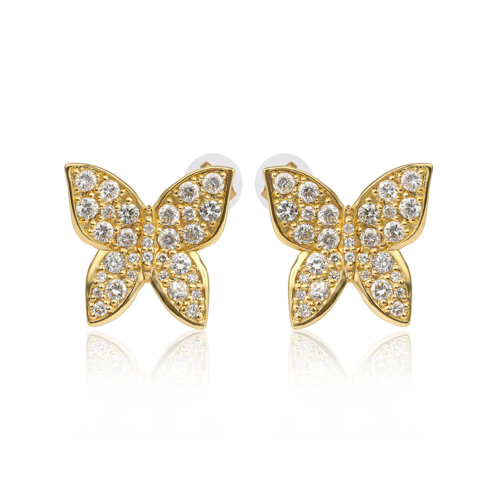 【W13】1.00ct バタフライダイヤモンドピアス【SP-0007】
