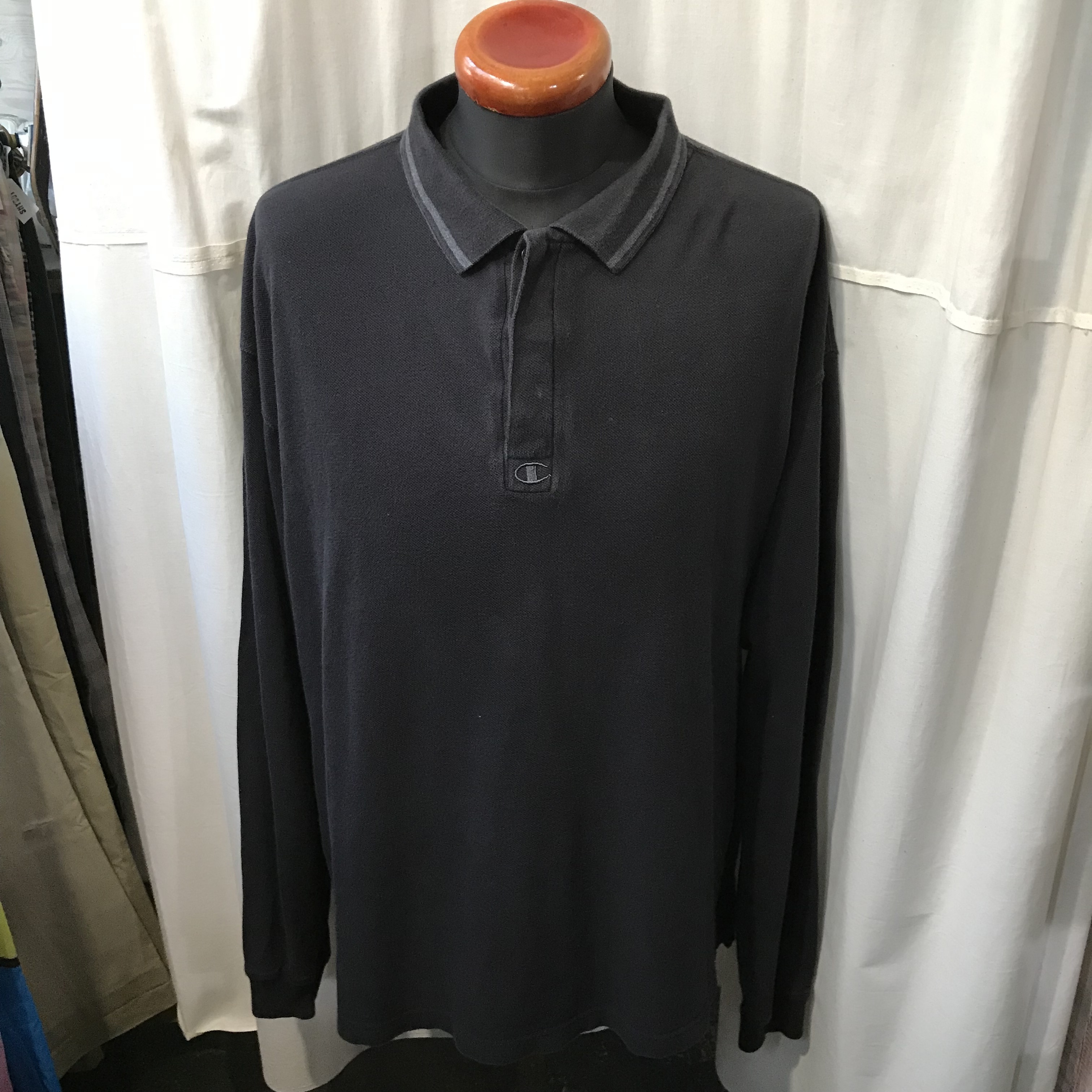 Champion チャンピオン 長袖ポロシャツ メンズxl Used Clothing Shyboy