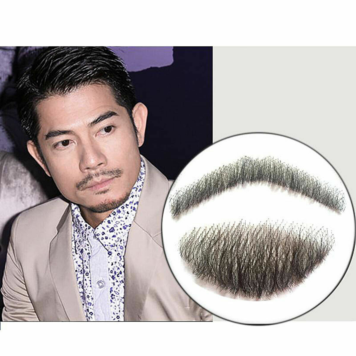 付け髭 No 2 人毛100 髪製髭 ウィッグ 職人手作り品です 付け髭販売専門店 ダンディーホリデー付けヒゲの通販店