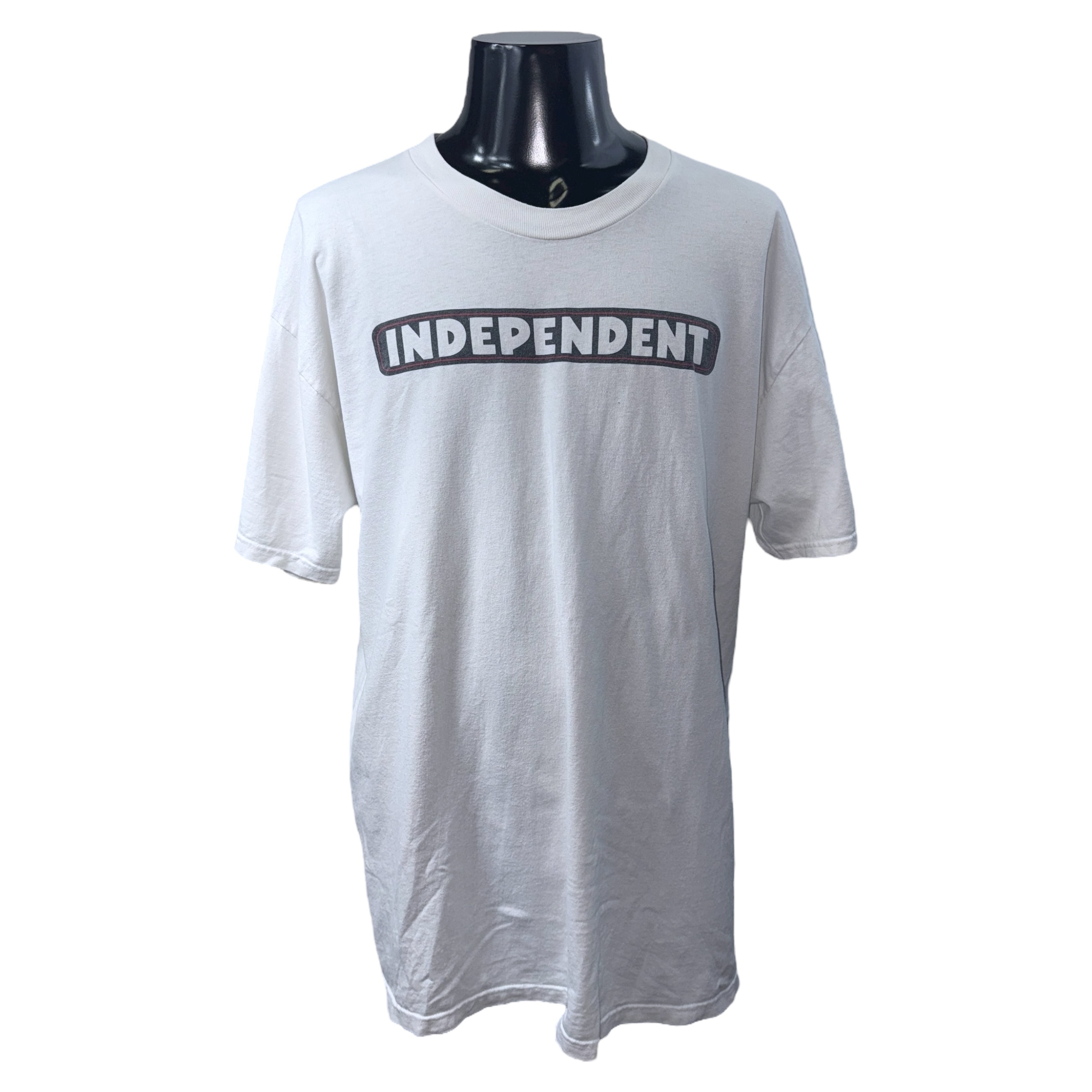 【INDEPENDENT】インディペンデント  ボックスロゴTシャツ  ホワイト XL相当