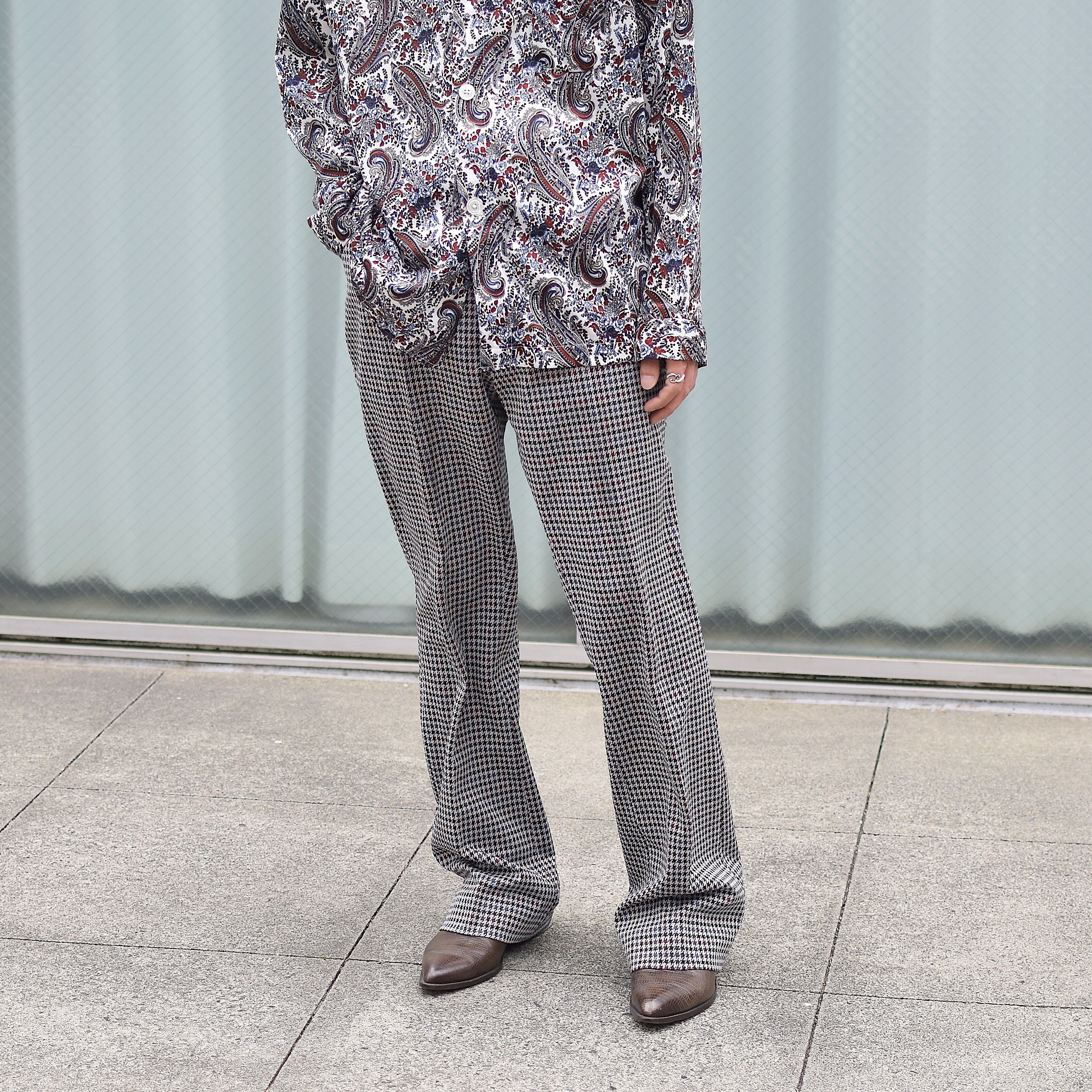Vintage 70's【HAGGAR slacks】Patterned Pants の画像 3