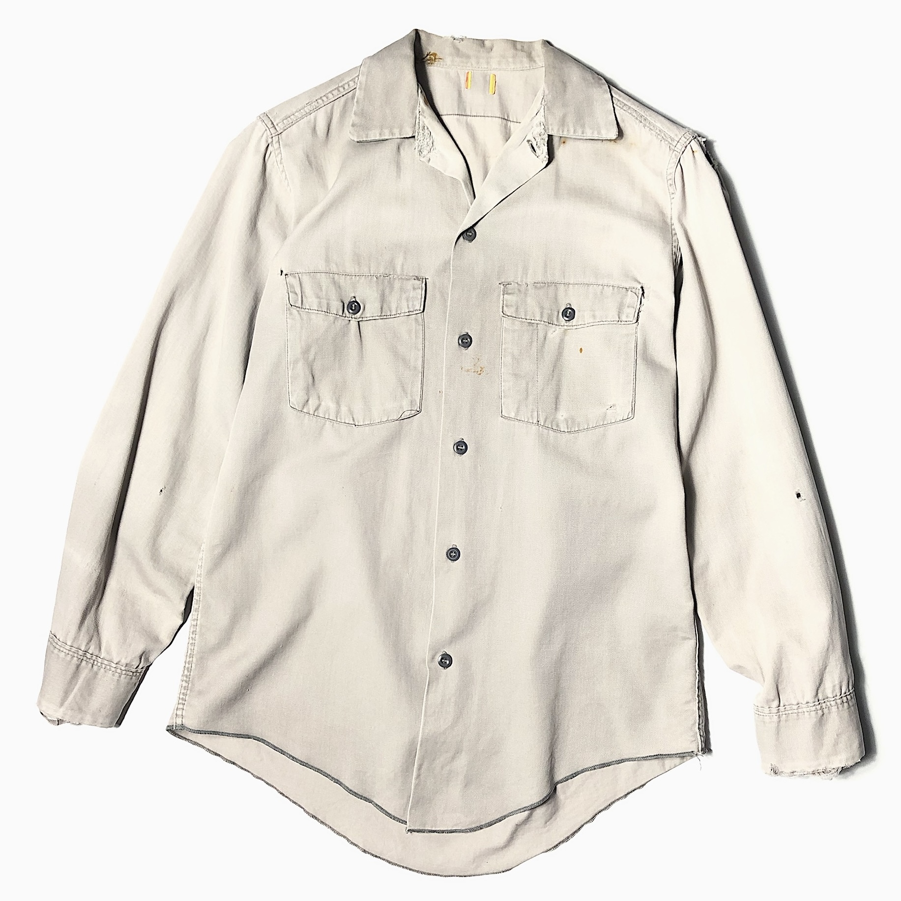 Vintage 60〜70's "SYLVESTER" Painted Grunge Work Shirt の画像 2