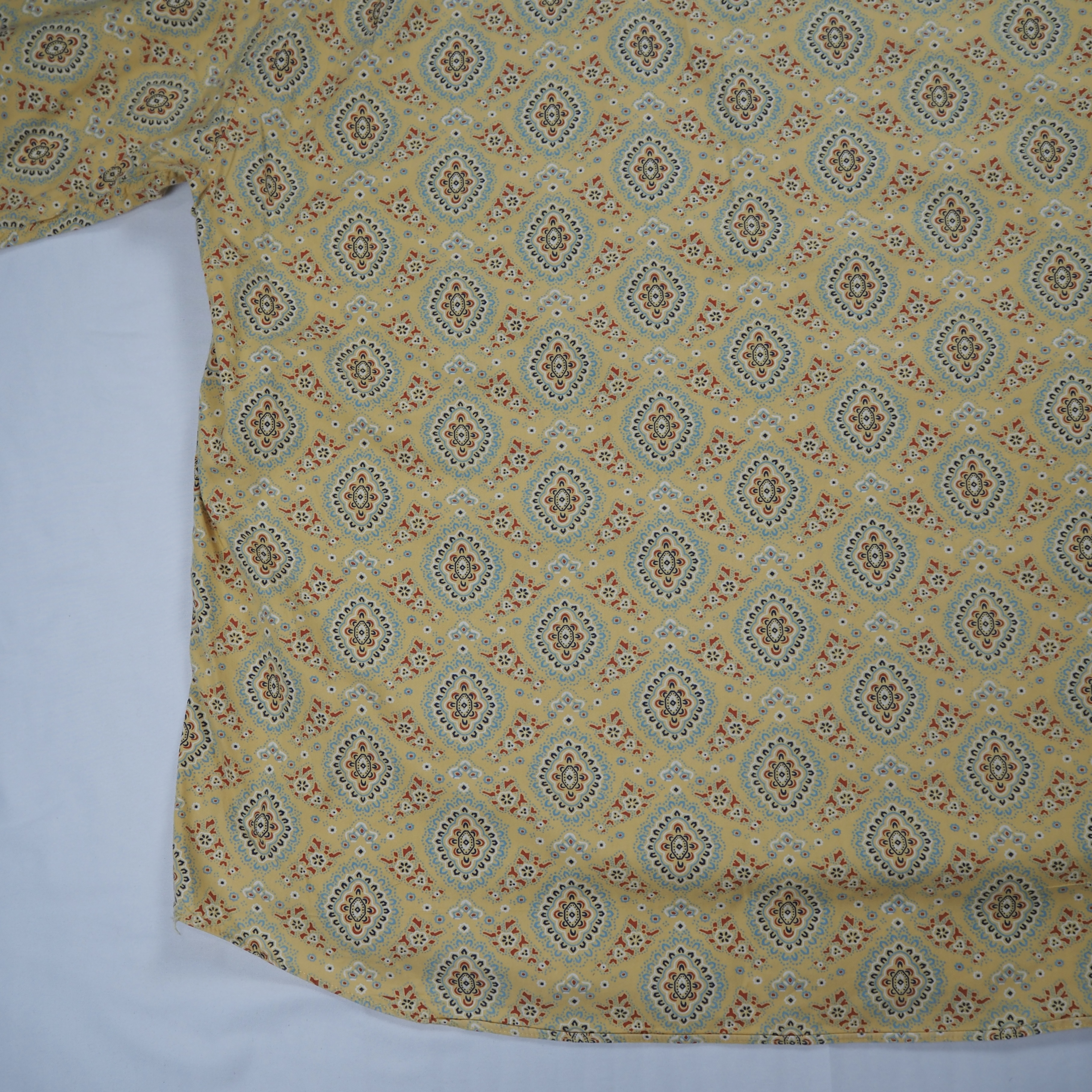 90’s OLD GAP コットンシャツ XL イエロー の画像 17