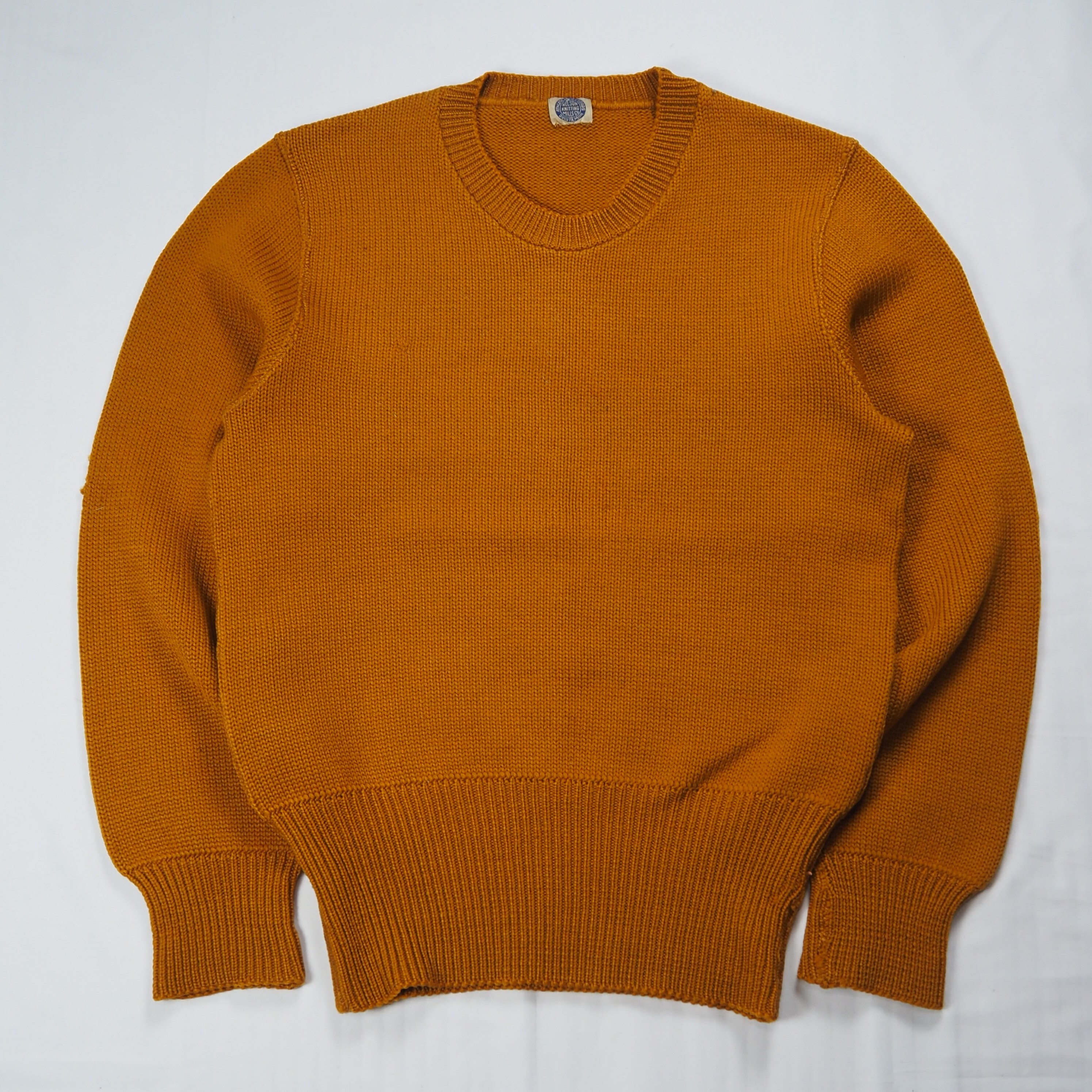 【9/23 20:00入荷】40's ウールニット マスタードイエロー