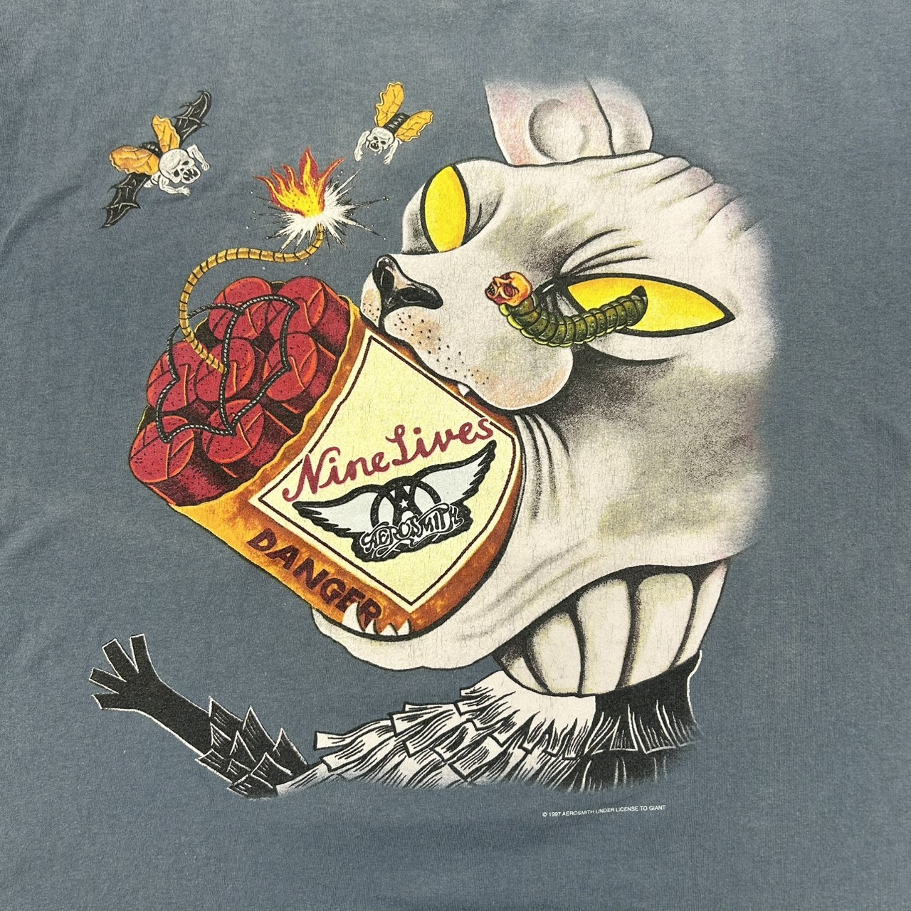 Aerosmith “Nine Lives” Graphic Vintage Band T-Shirt – XL の画像 5