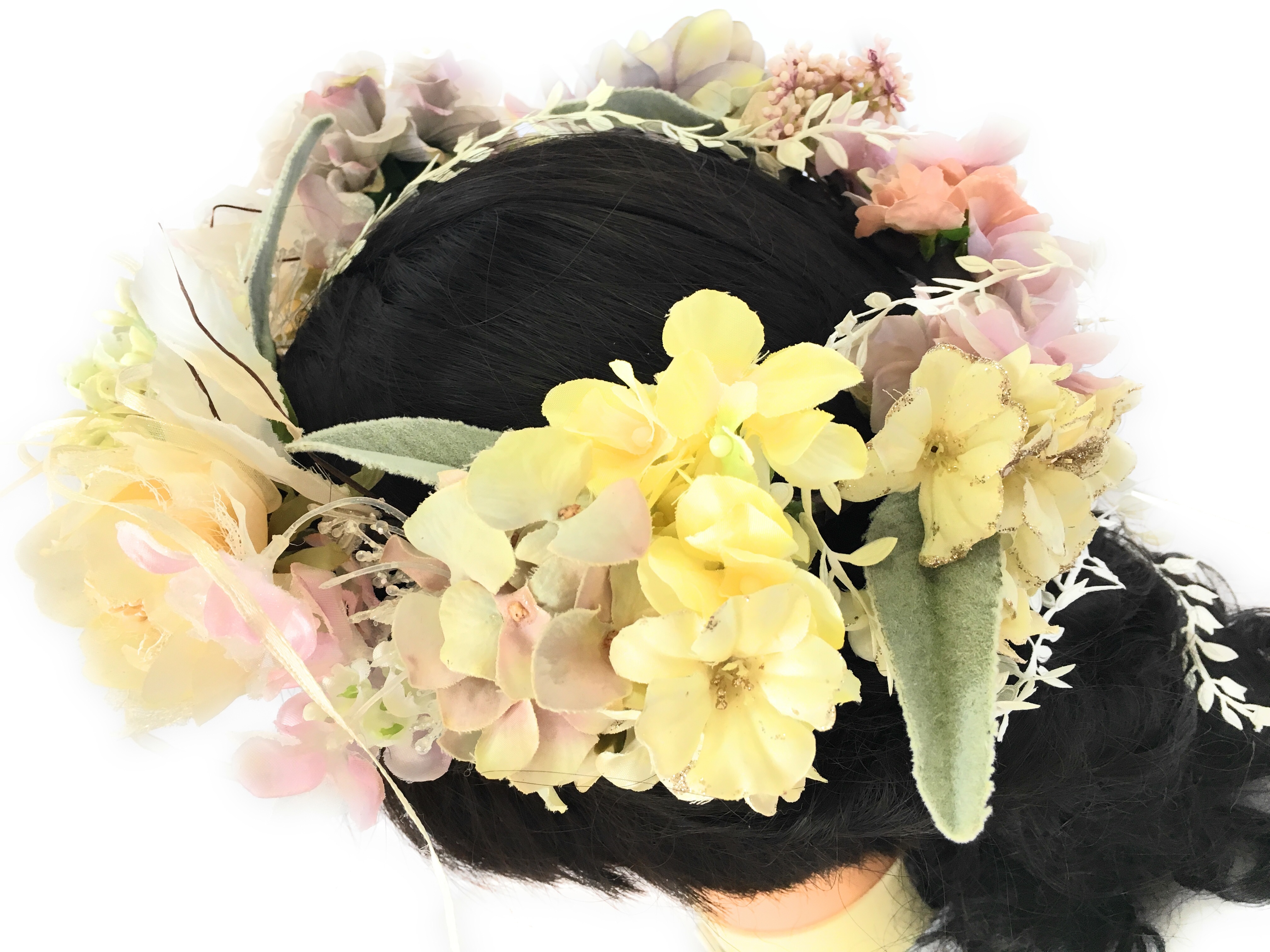 マーメイドの花かんむり ラプンツェル 結婚式 成人式 髪飾り ウエディング フラワーハーモニー