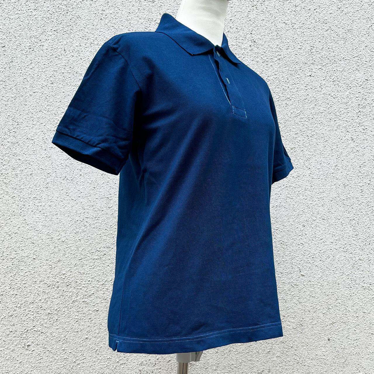 藍染ポロシャツ-紺無地-Mサイズ-結の杜
