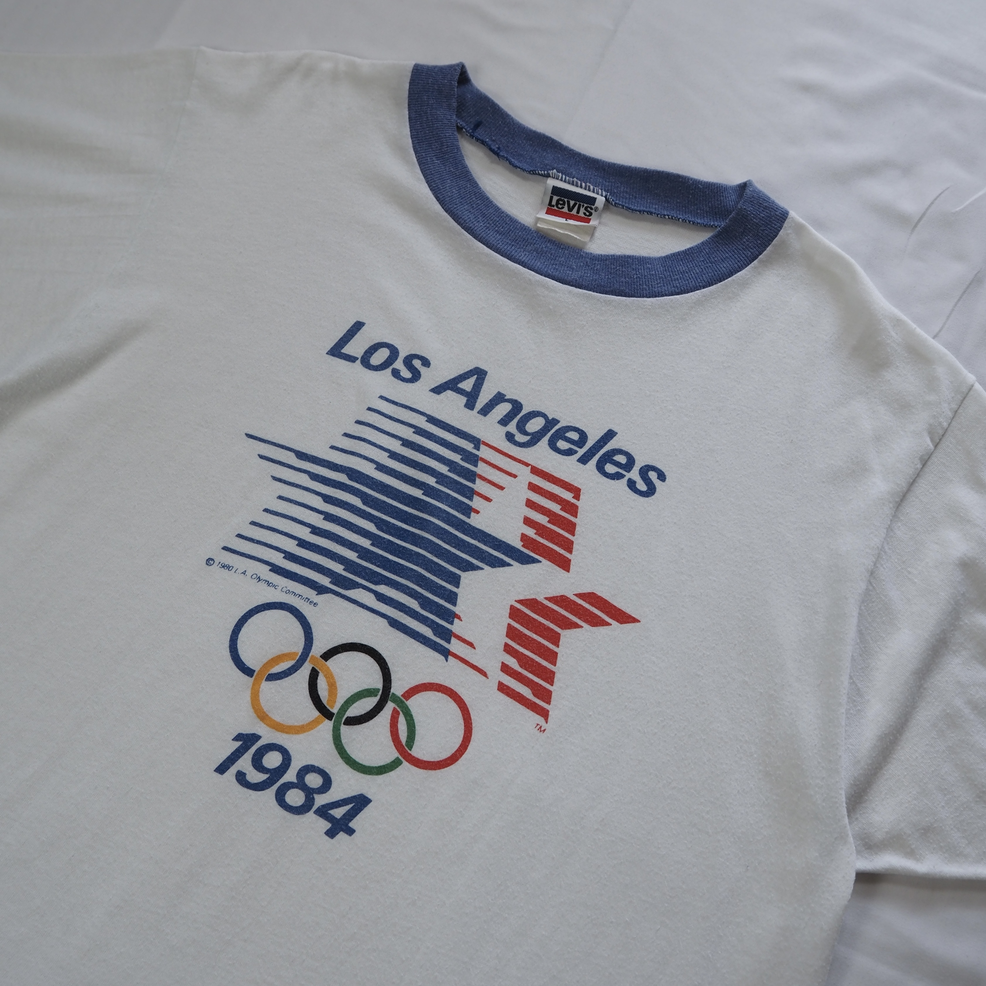 80’s ロサンゼルスオリンピック リンガーTシャツ の画像 2
