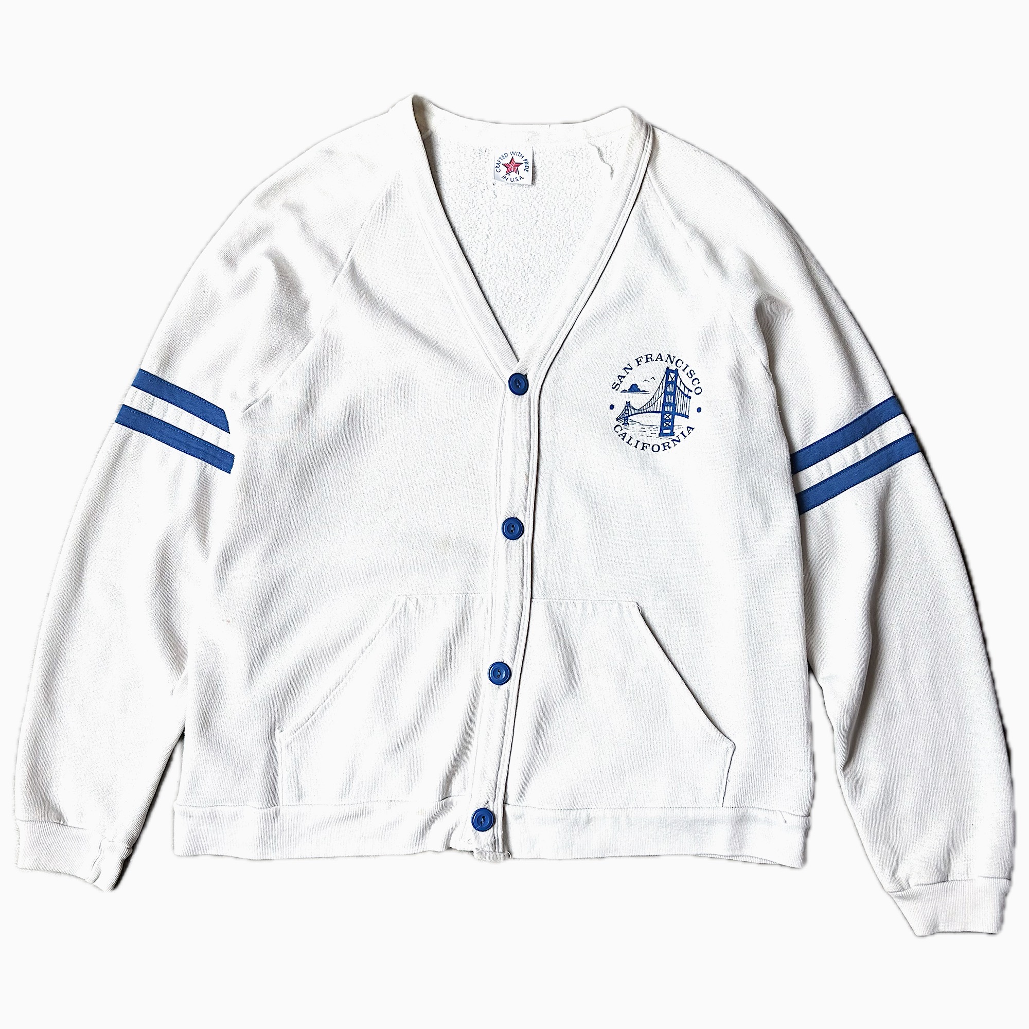 Vintage 80〜90's【CRAFTED WITH PRIDE IN U.S.A】Sweat Cardigan