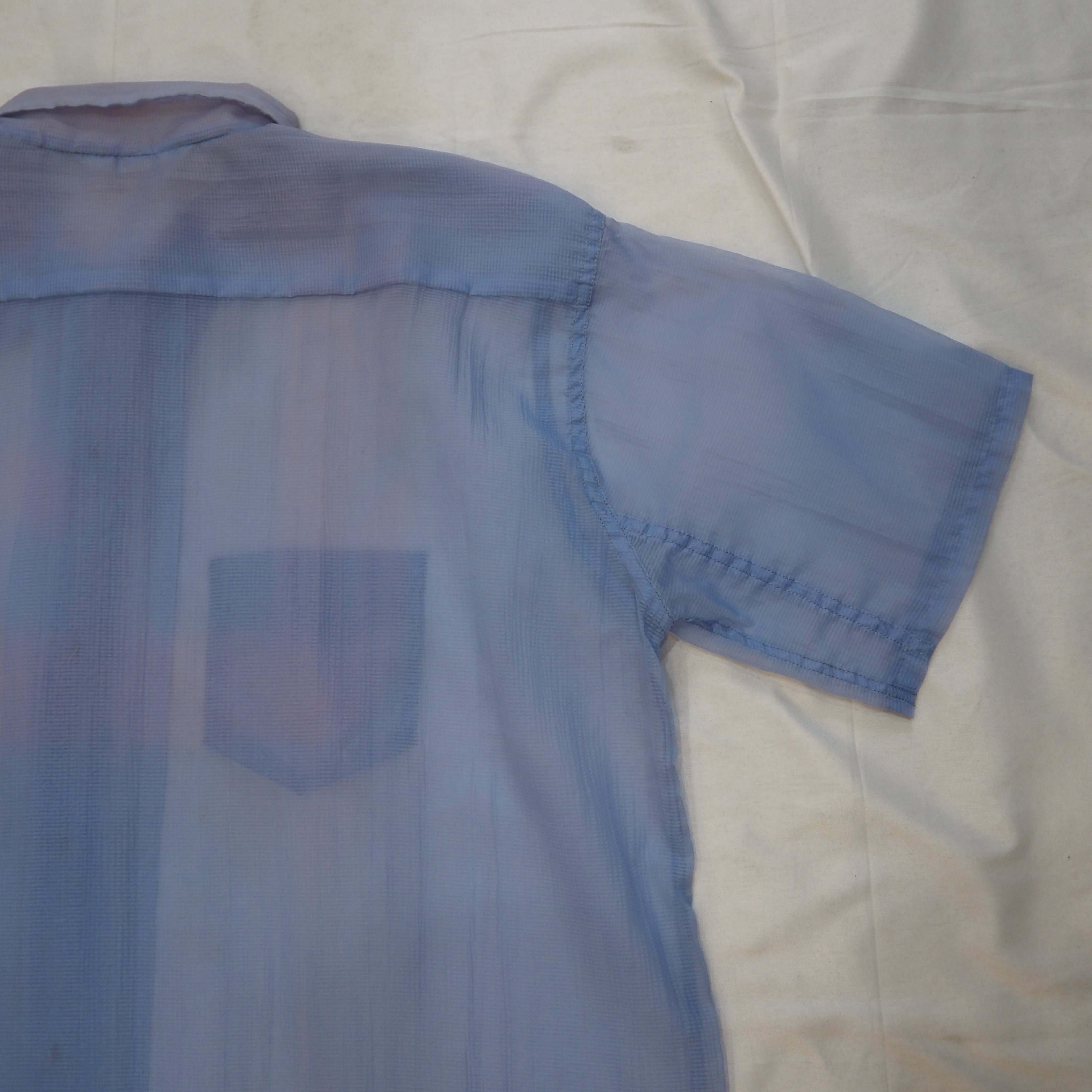50’s Nylon Shirt シースルー Size XL!!! の画像 10
