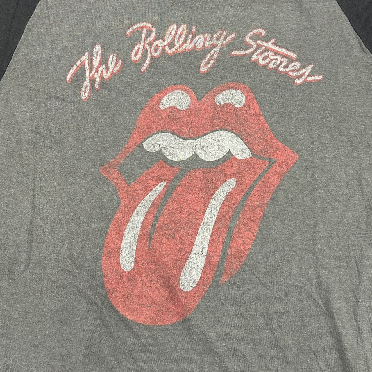 John Varvatos Star USA Raglan Rolling Stones Graphic T-Shirt L の画像 4