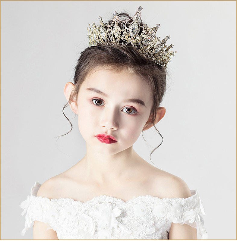 子ども用王冠 フォーマル ラインストーン アクセサリー 髪飾り ヘア
