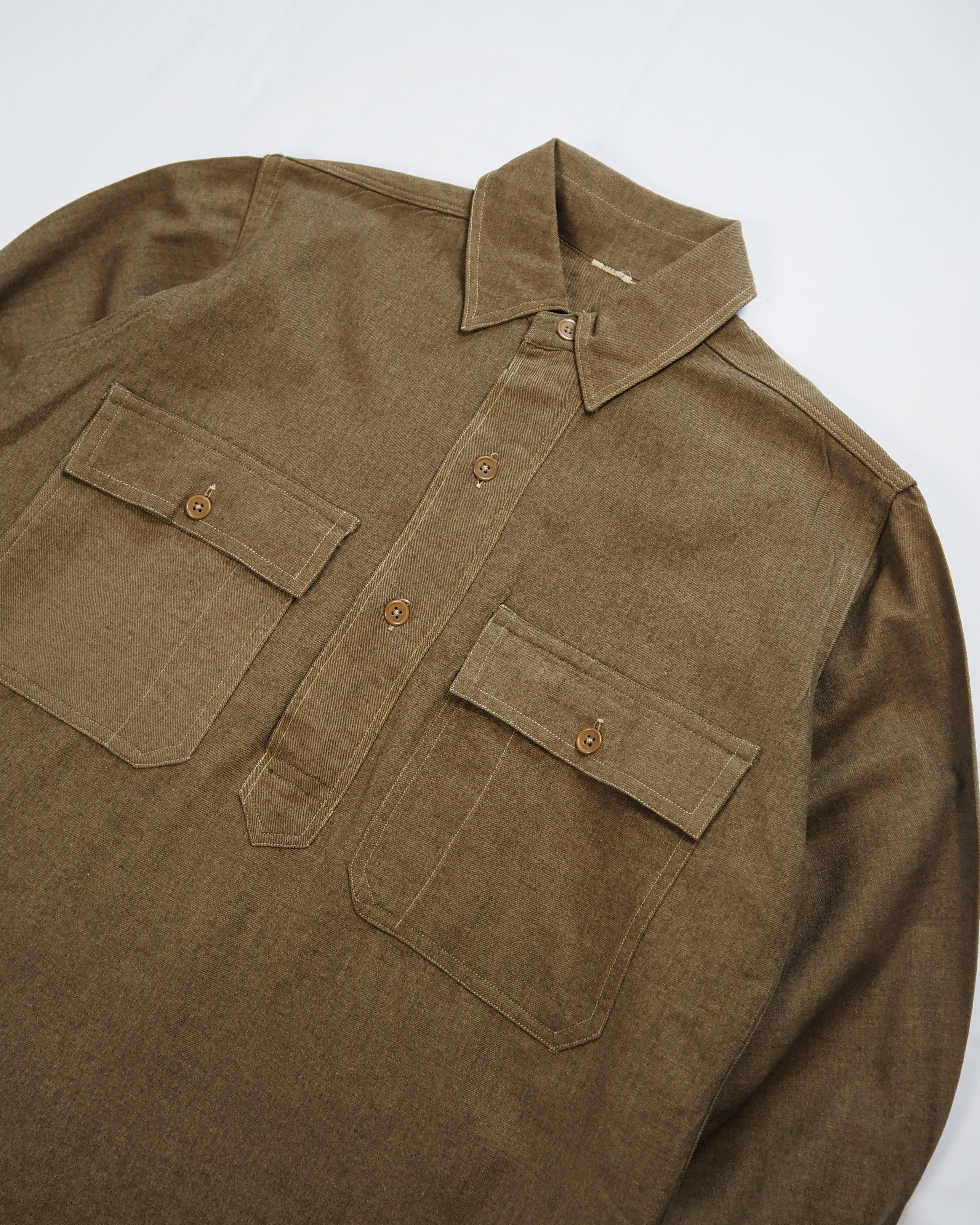 30’s U.S. ARMY ウールプルオーバーシャツ の画像 2