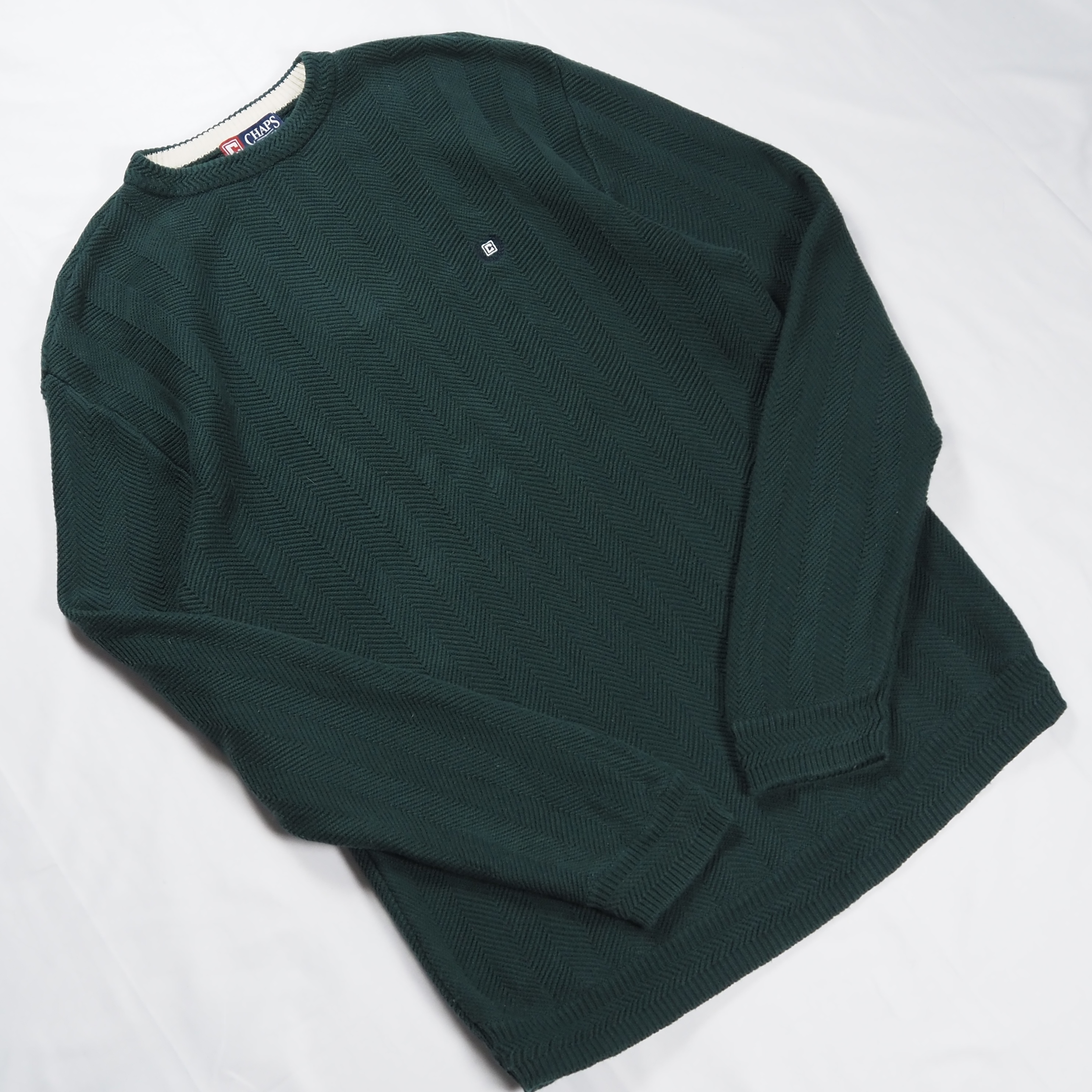 Chaps コットンニット グリーン Lサイズ の画像 10