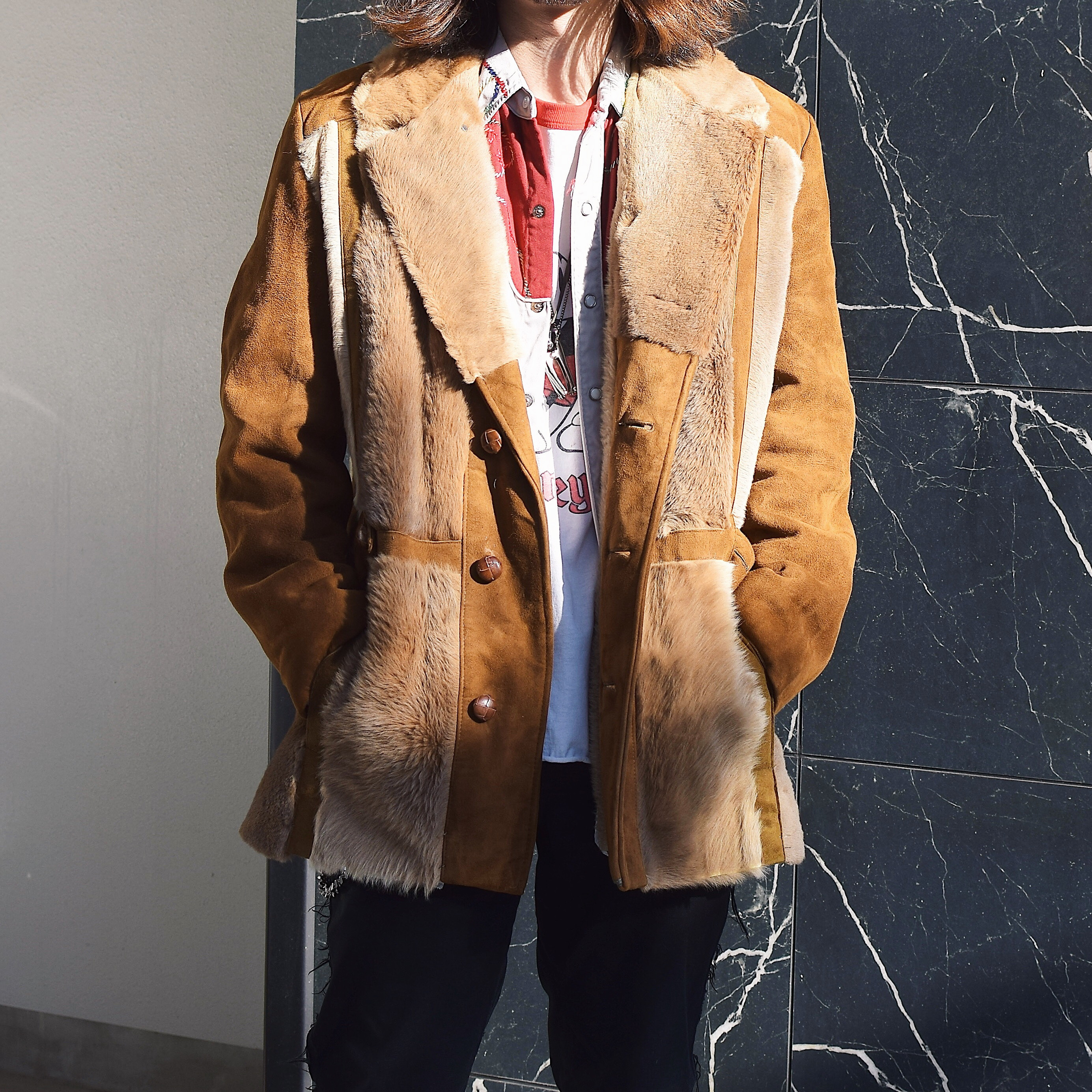 Vintage 60's【a Robert Lewis idea】Kangaroo Fur Jacket の画像 3