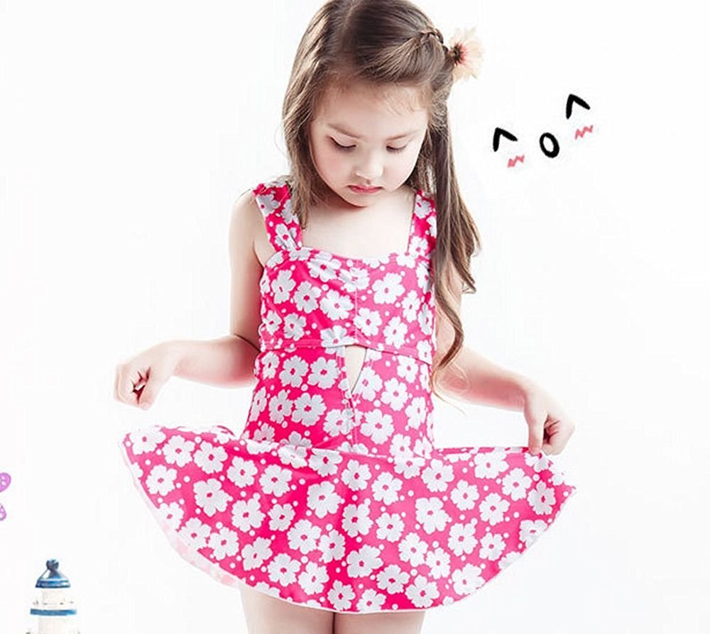 水着 ビキニ 子供 キッズ ワンピース 花柄 さくらんぼ かわいい Ih 海外子供服nico