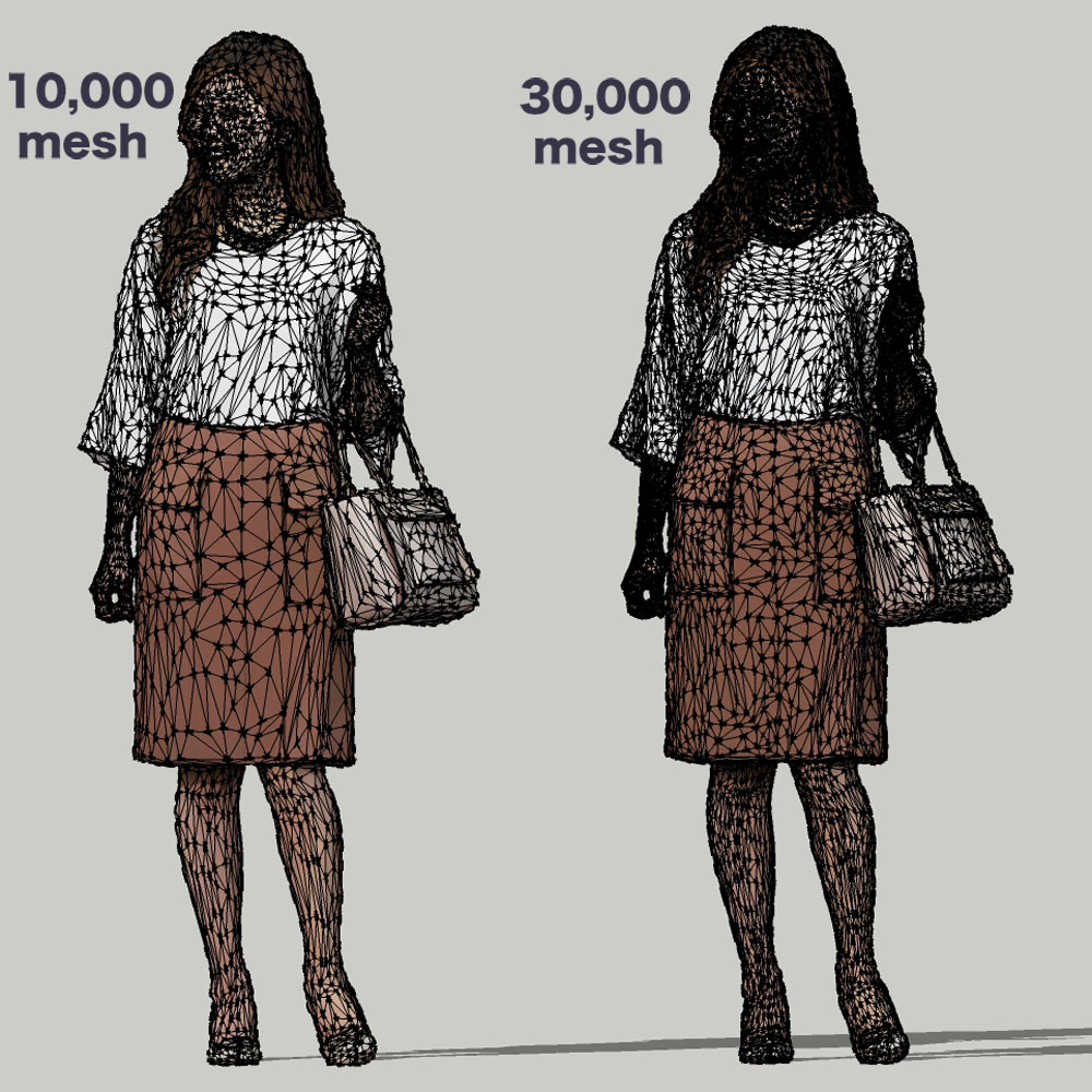SketchUp素材 3D人物モデル ( Posed ) 051_Mao - 画像3