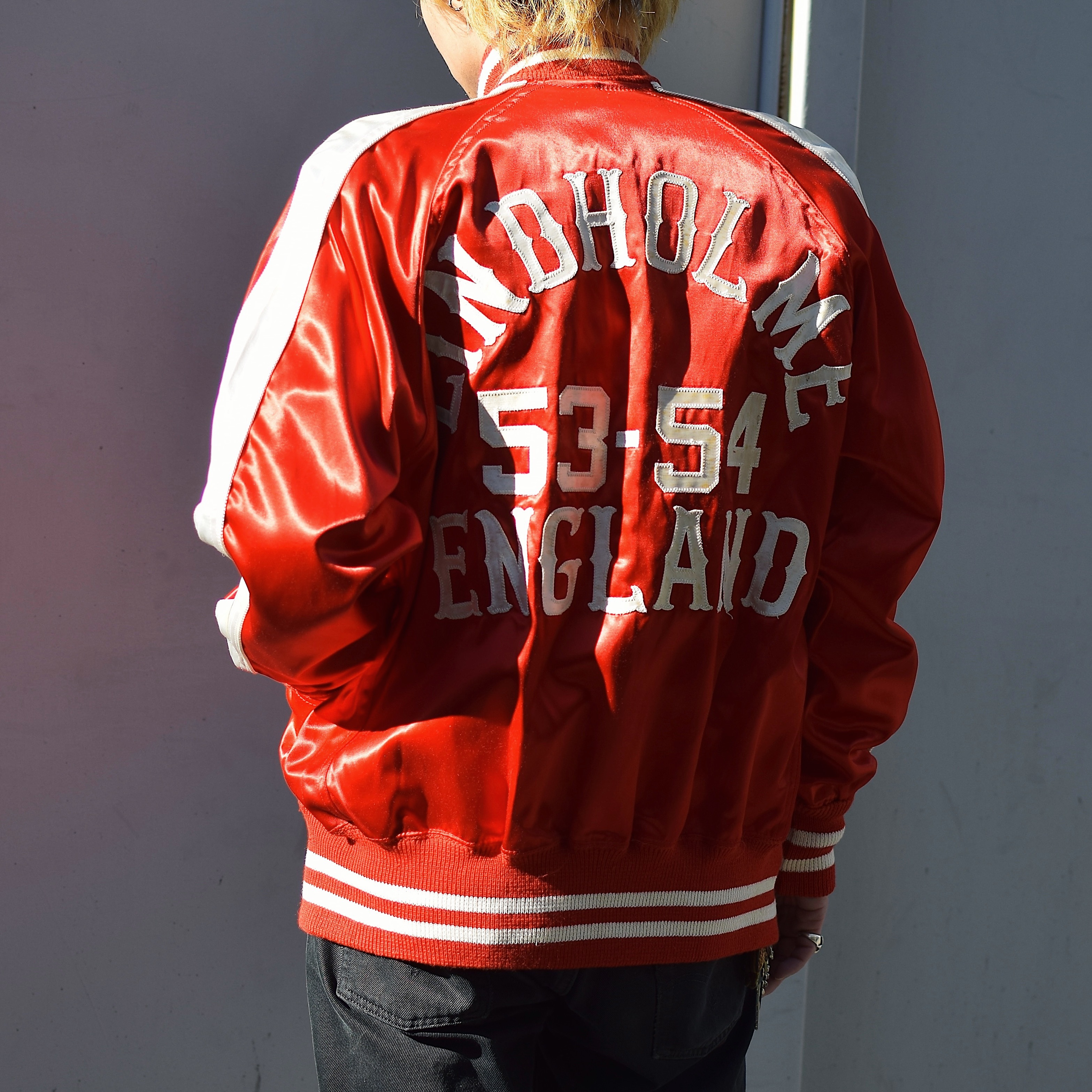 Vintage 50's【Skinner's】"LINDHOLME ENGLAND" Satin Jacket の画像 3