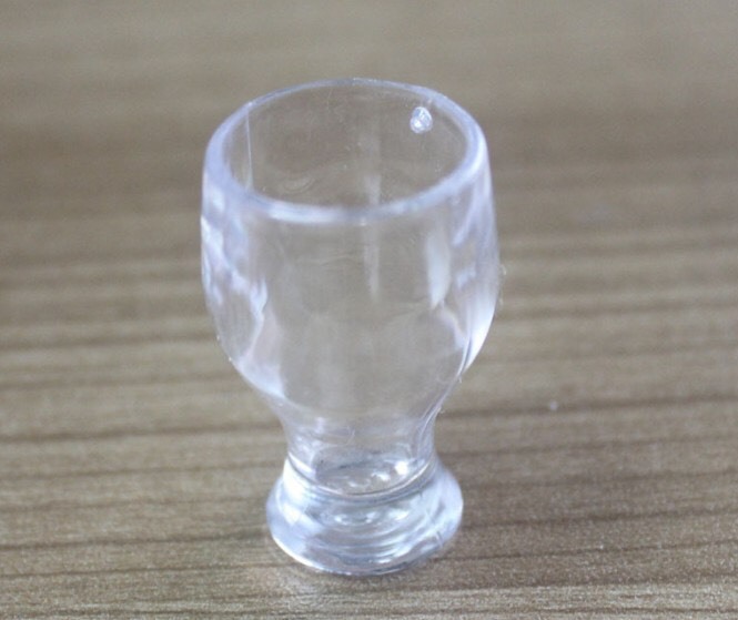 228 ミニチュア食器 パフェグラスe 10個 通し穴付き 絆堂 8号店 ハンドメイド素材屋