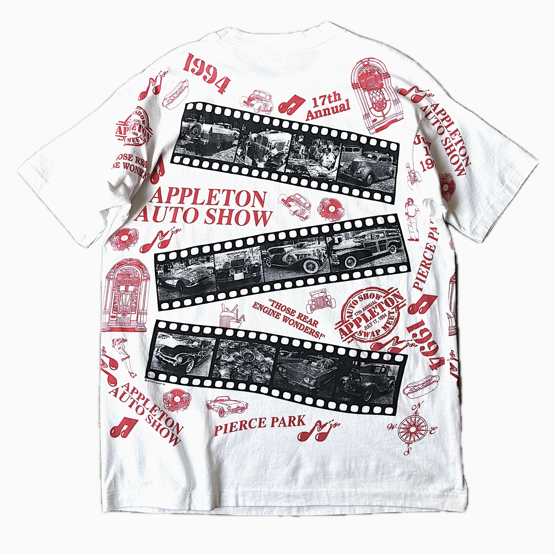 Vintage 90's【FRUIT OF THE LOOM】"APPLETON AUTO SHOW" T-shirt の画像 2