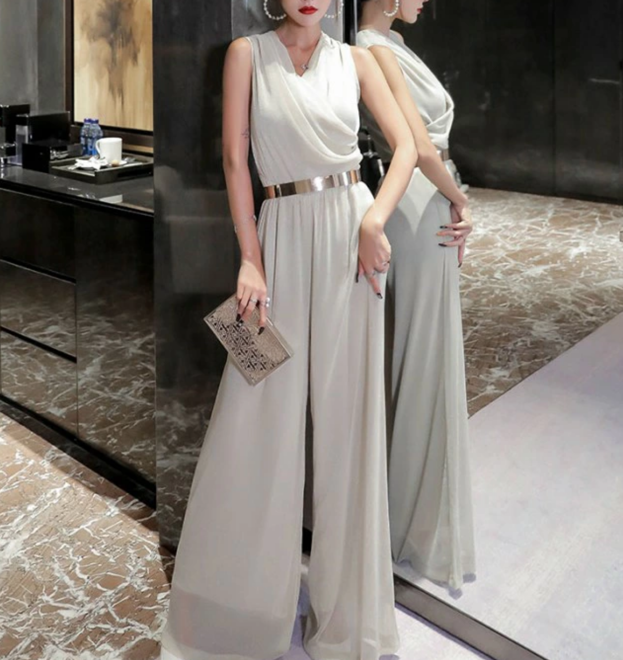 クリアランス販促品 オールインワン レディース パンツ かっこいい パンツドレス 結婚式 お呼ばれ ドレス 大きいサイズ ネット直売 Ssl Daikyogo Or Jp