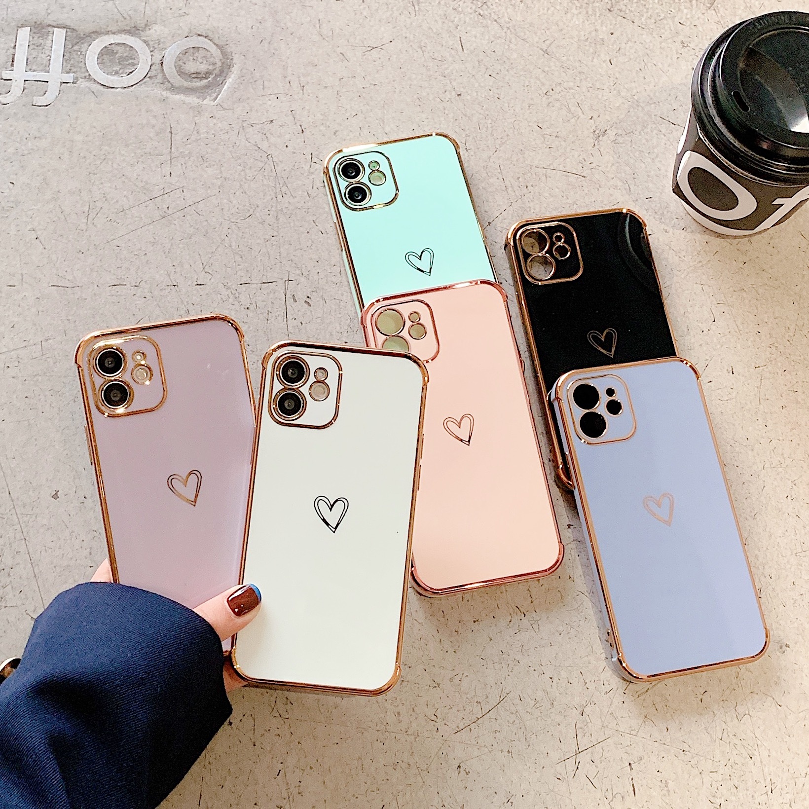 ワンポイント ハート ゴールドフレーム Iphone ケース ラベンダー ホワイト ピンク ミントグリーン ブルーグレー ブラック Coco Rose Beauty ココ ローズ ビューティー ワンポイント ハート ゴールドフレーム Iphone ケース ラベンダー ホワイト ピンク ミントグリーン ブルーグレー ブラック Coco Rose Beauty ココ ローズ ビューティー
