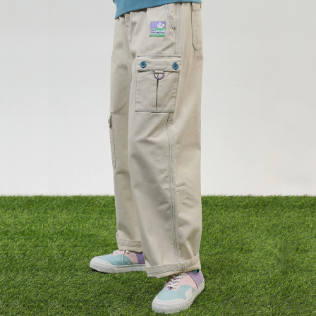 ファートフラワーマンハイウエストカーゴパンツ Meimao ファートフラワーマンハイウエストカーゴパンツ Meimao