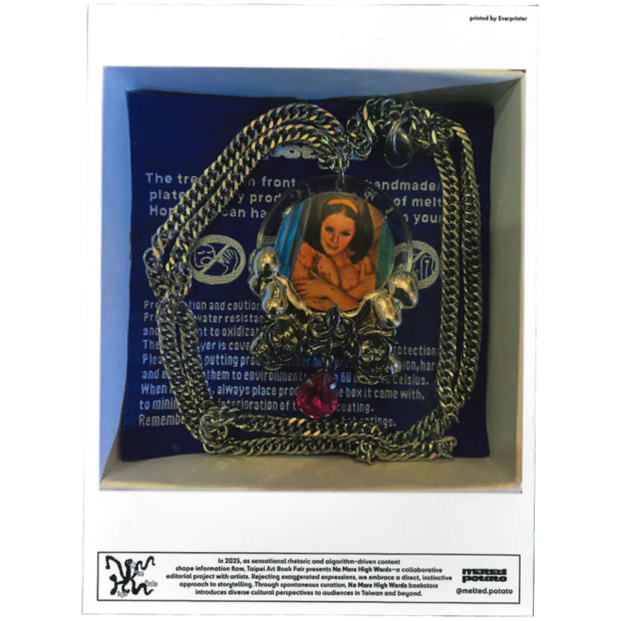 NMHW Artist Collab Taiwan Sticker { mEltEd potato - Woman Necklace }