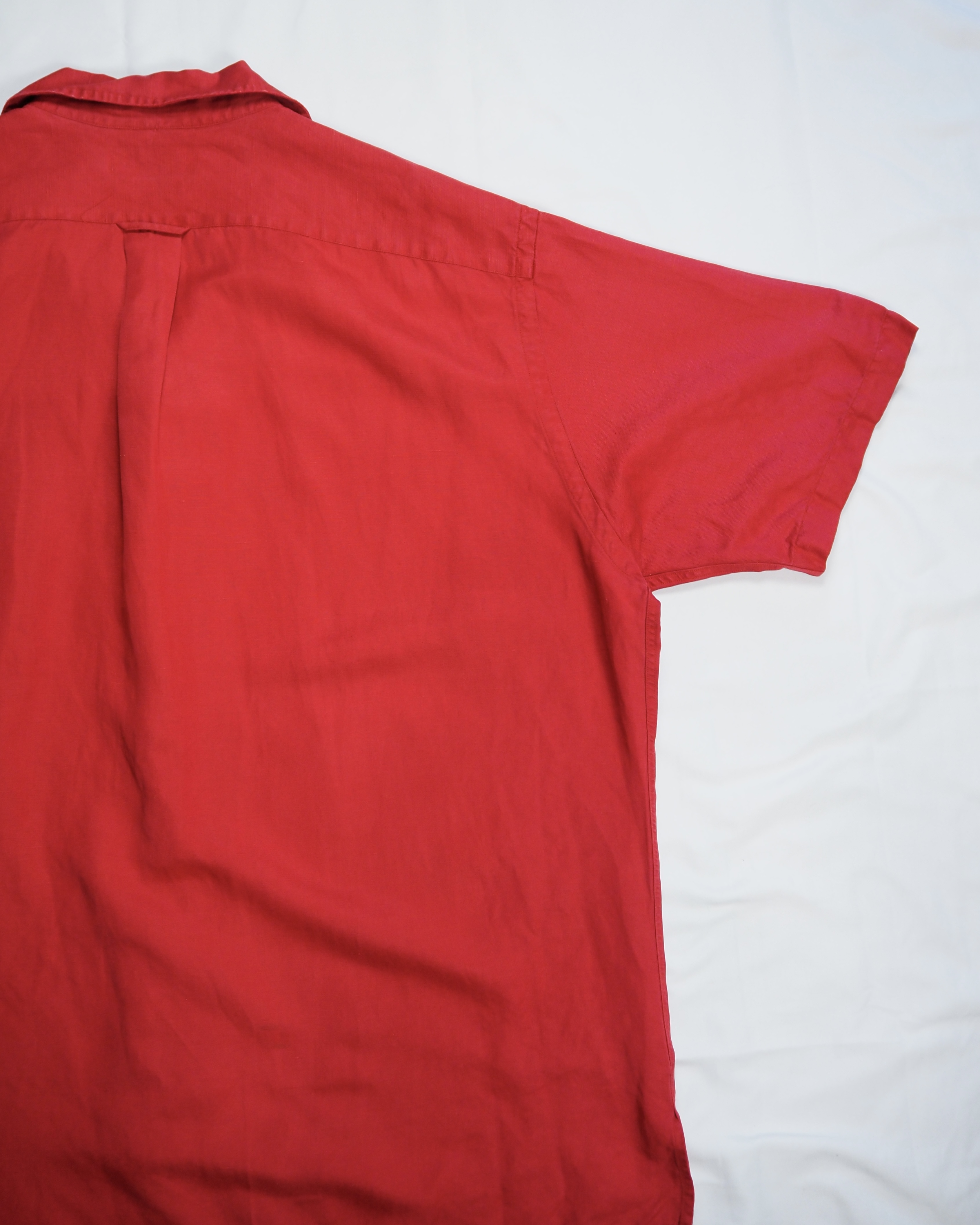 90’s Ralph Lauren シルク×リネン Caldwell レッド XL の画像 13