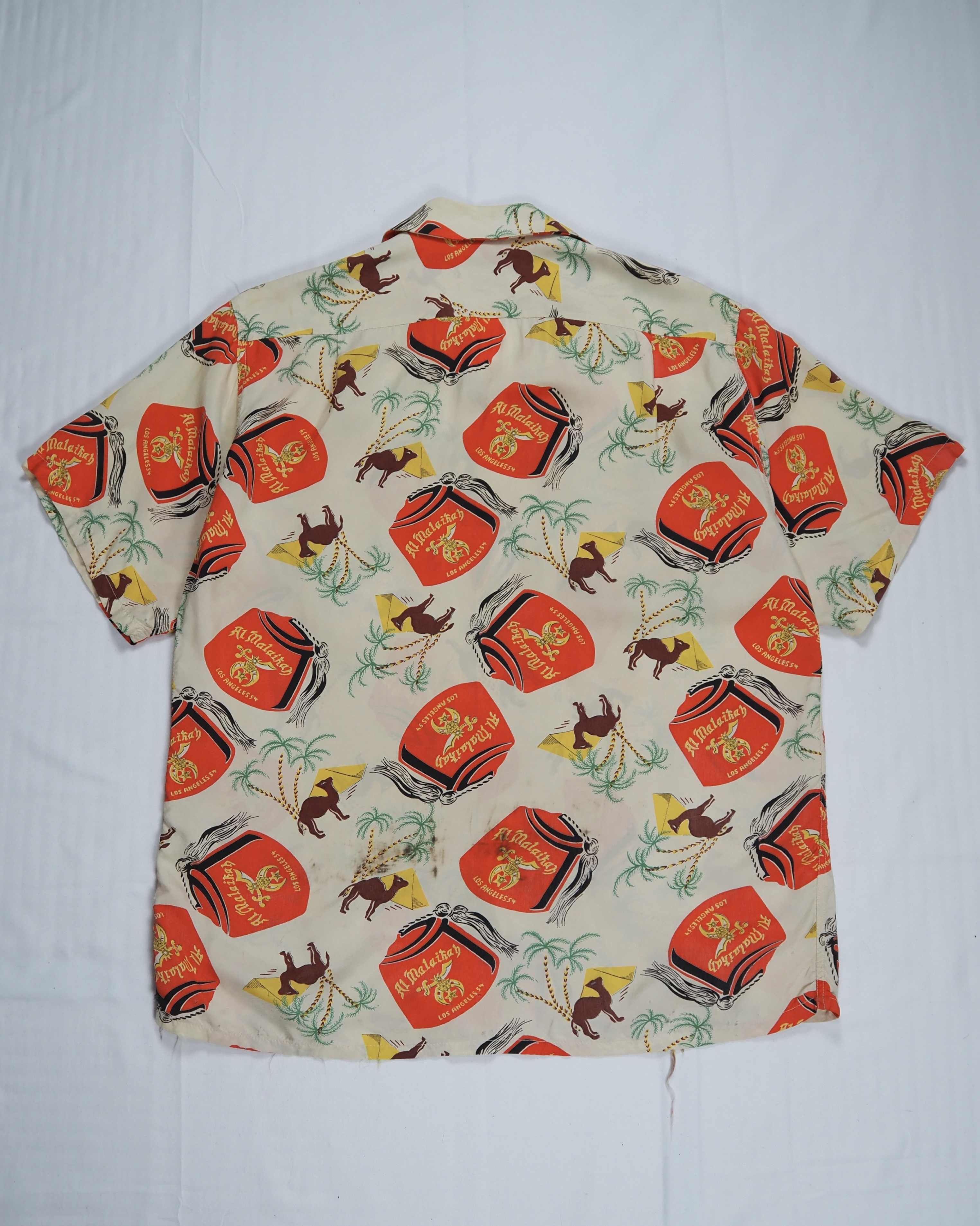【5/6(水) 20:00入荷】50’s Duke of Hollywood ハワイアンシャツ の画像 13