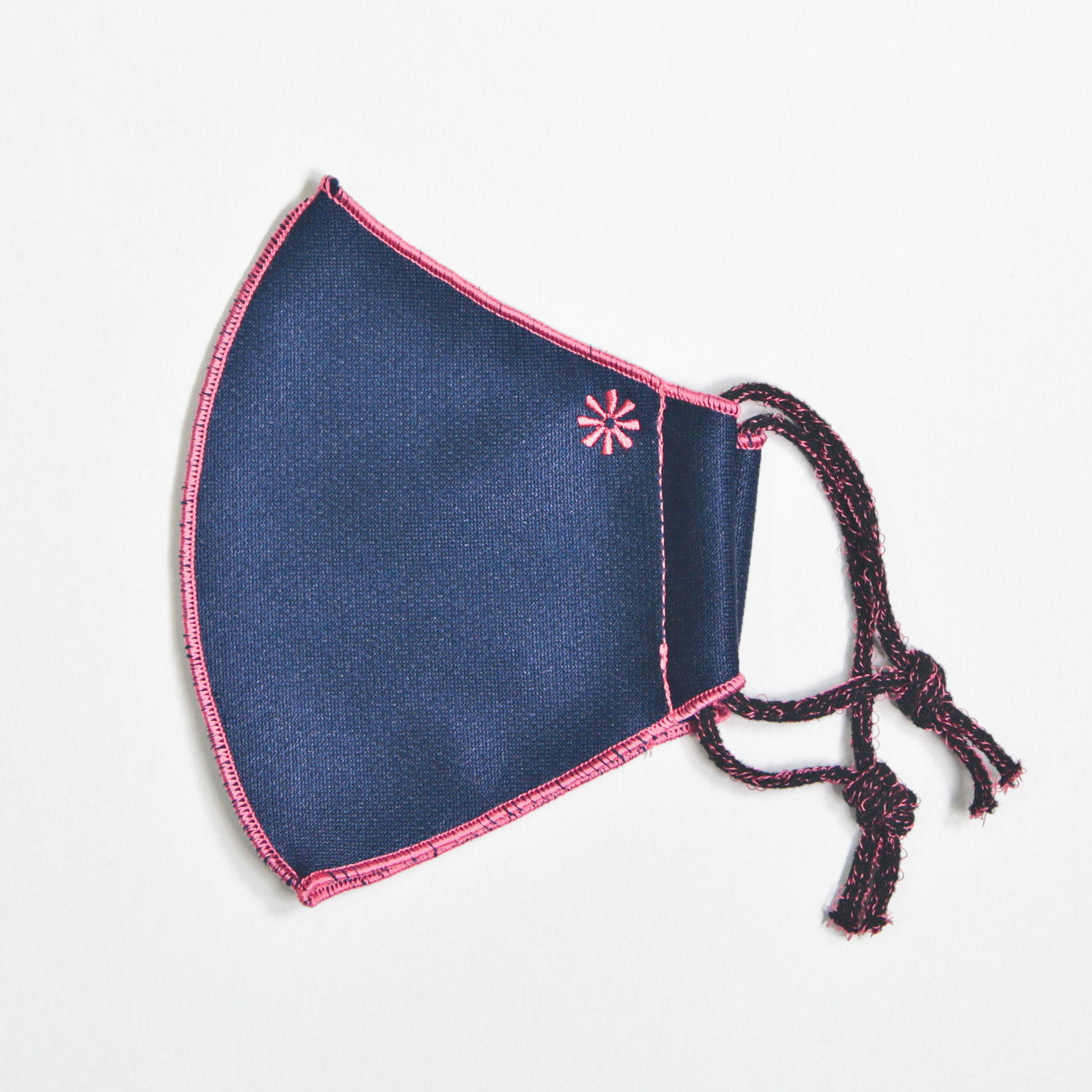 風ドラ 選べるワンポイント刺しゅう ネイビー ピンク タナベ刺繍マスクのオンラインショップ Happiness Style