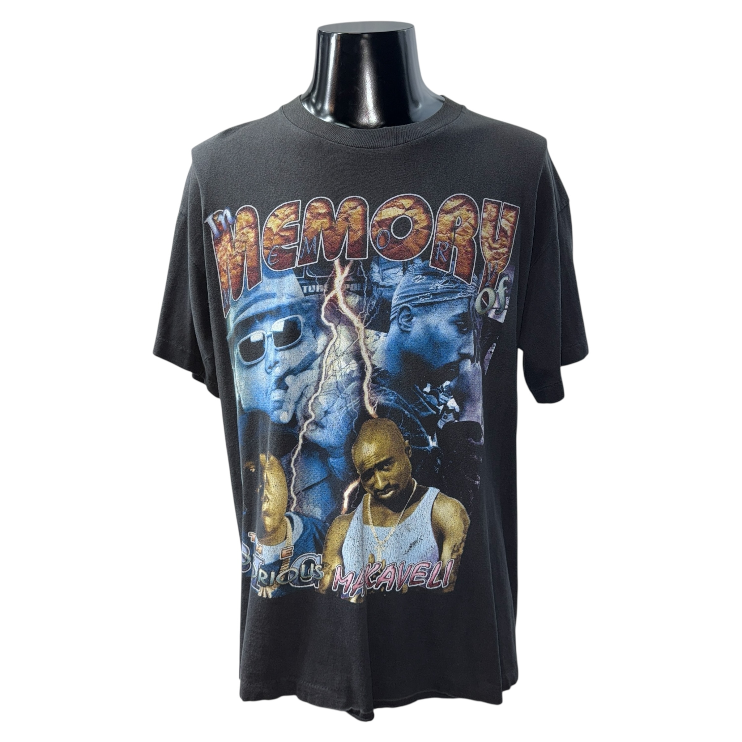 【2PAC & BIGGIE MEMORIAL】ノトーリアスビッグ 2パック RAP Tシャツ