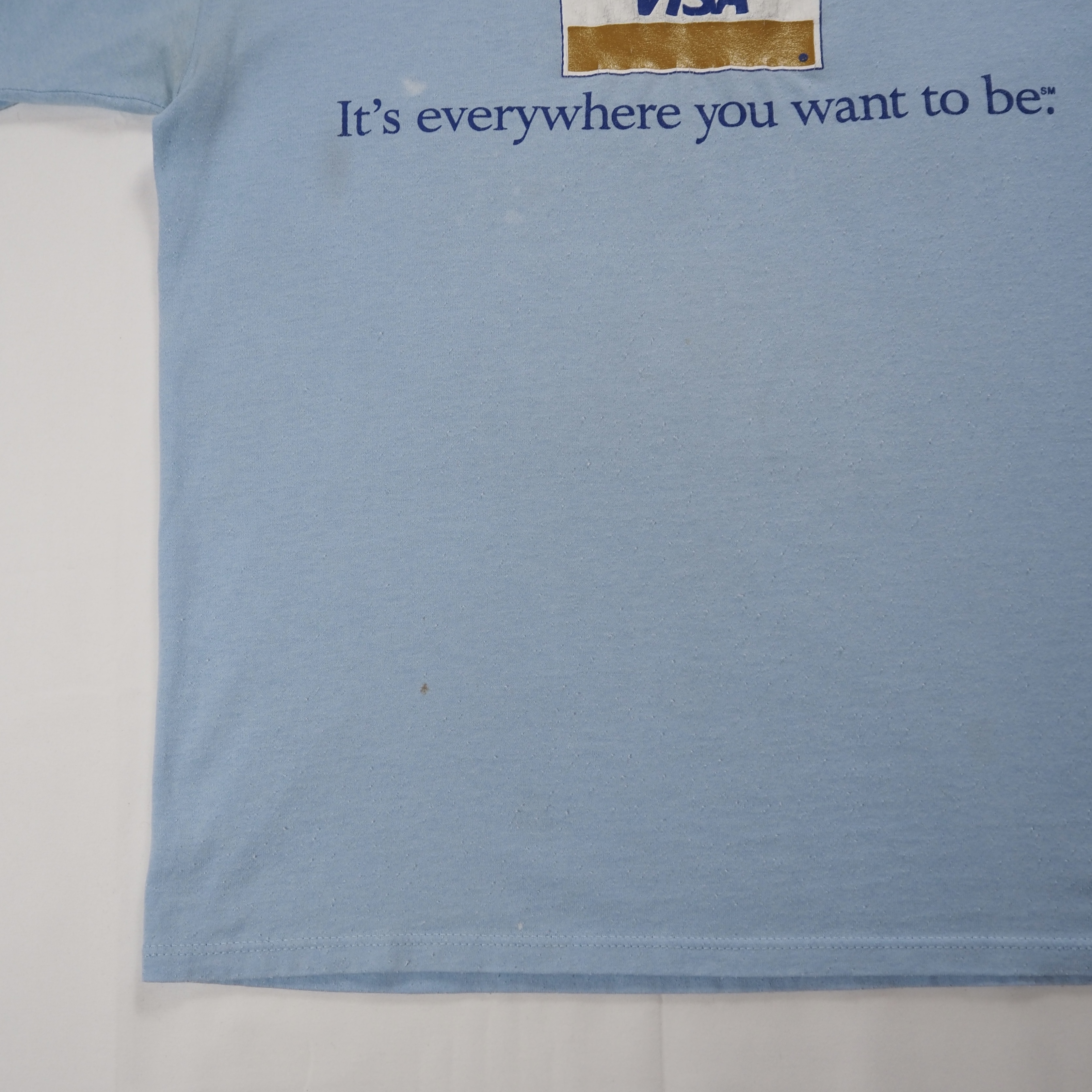 90’s VISA Tシャツ XL ライトブルー 企業Tシャツ の画像 10