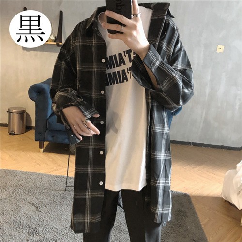 メンズ ロング シャツ コーデ ロング丈 シャツ ビッグ シルエット おしゃれ カーディガン ロングスリーブ B Command コマンドプラス