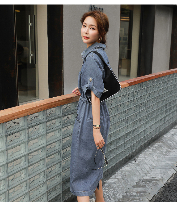 お買い求めしやすい価格 デニムワンピース 膝上丈 半袖 ワンピース デニム ゆったり 体型カバー 大人可愛い カジュアル 大人女子 大人カジュアル ボーイッシュ 定価から3０ オフ Ggjapan Jp