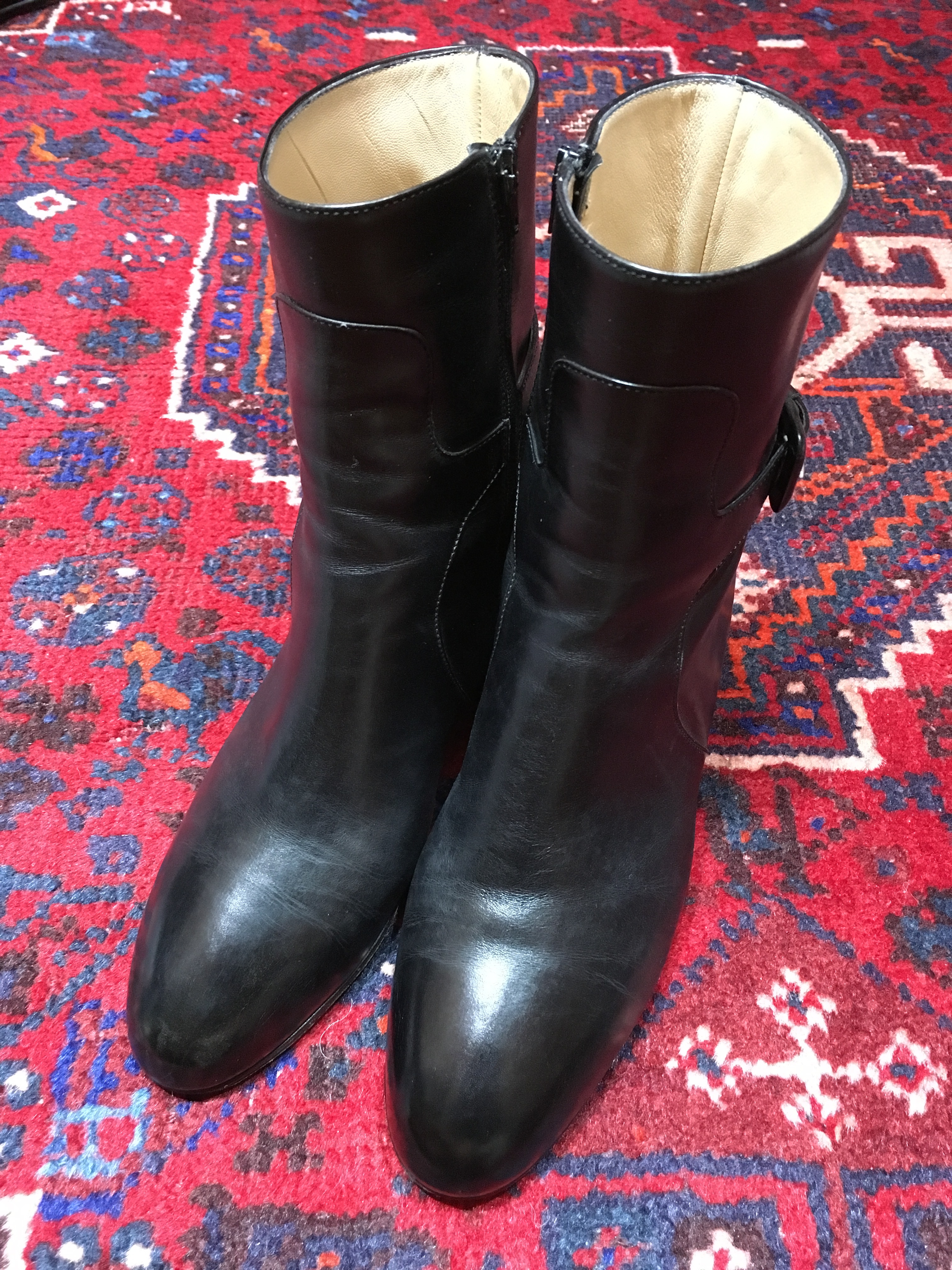 Tanino Crisci Leather Belted Boots Hand Made Italy タニノクリスチーレザーベルテッドブーツ Titti Clothing