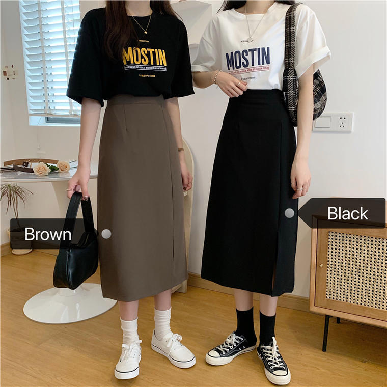 シンプルサイドスリットスカート N8 Quietgirl