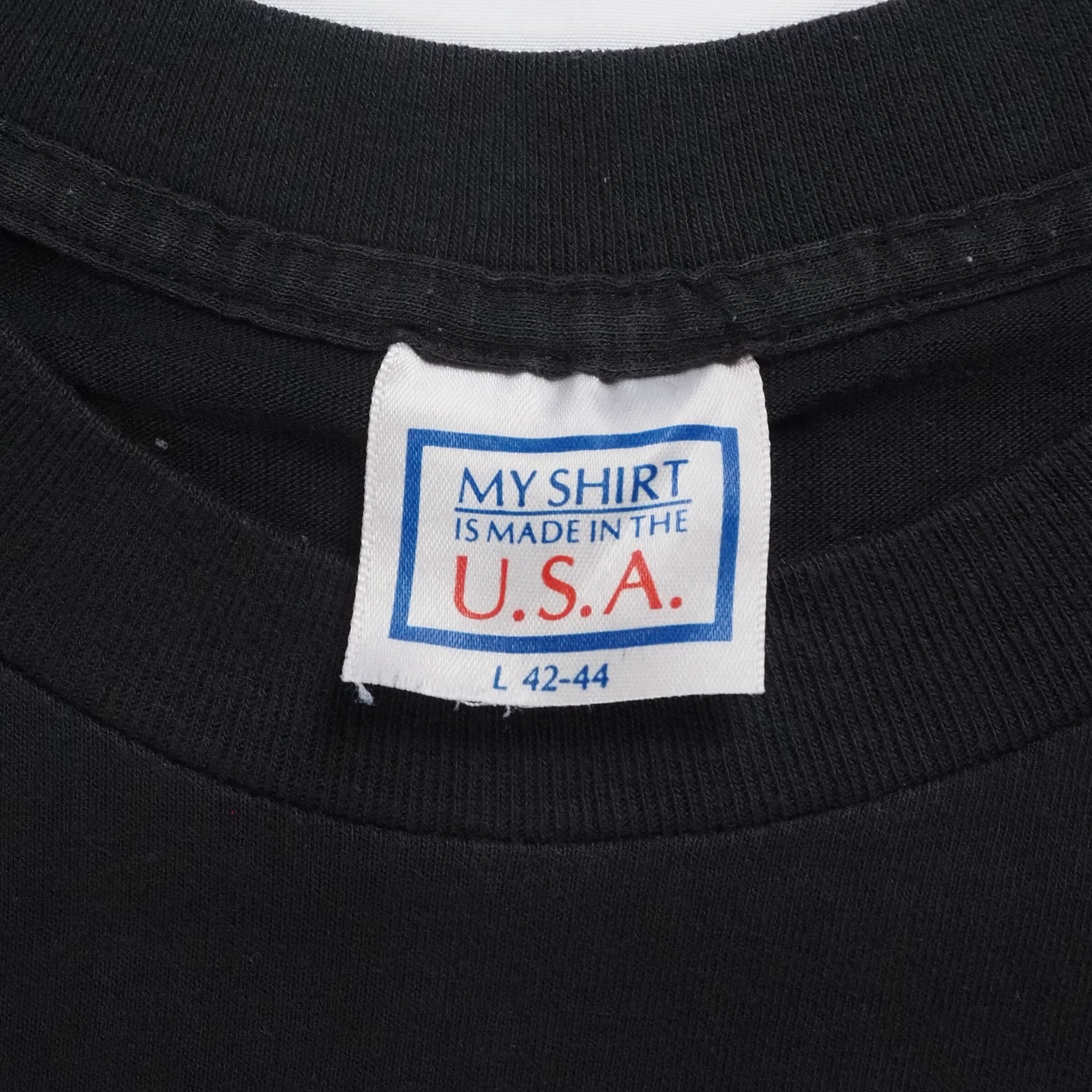 90's アラスカ バーTシャツ Lサイズ ブラック の画像 4